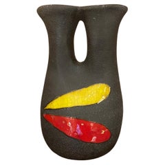 Ceramic Vase by Gilbert Valentin/Les Archanges, Vallauris, France, 1950s