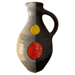 Ceramic Vase by Gilbert Valentin/Les Archanges, Vallauris, France, 1950s