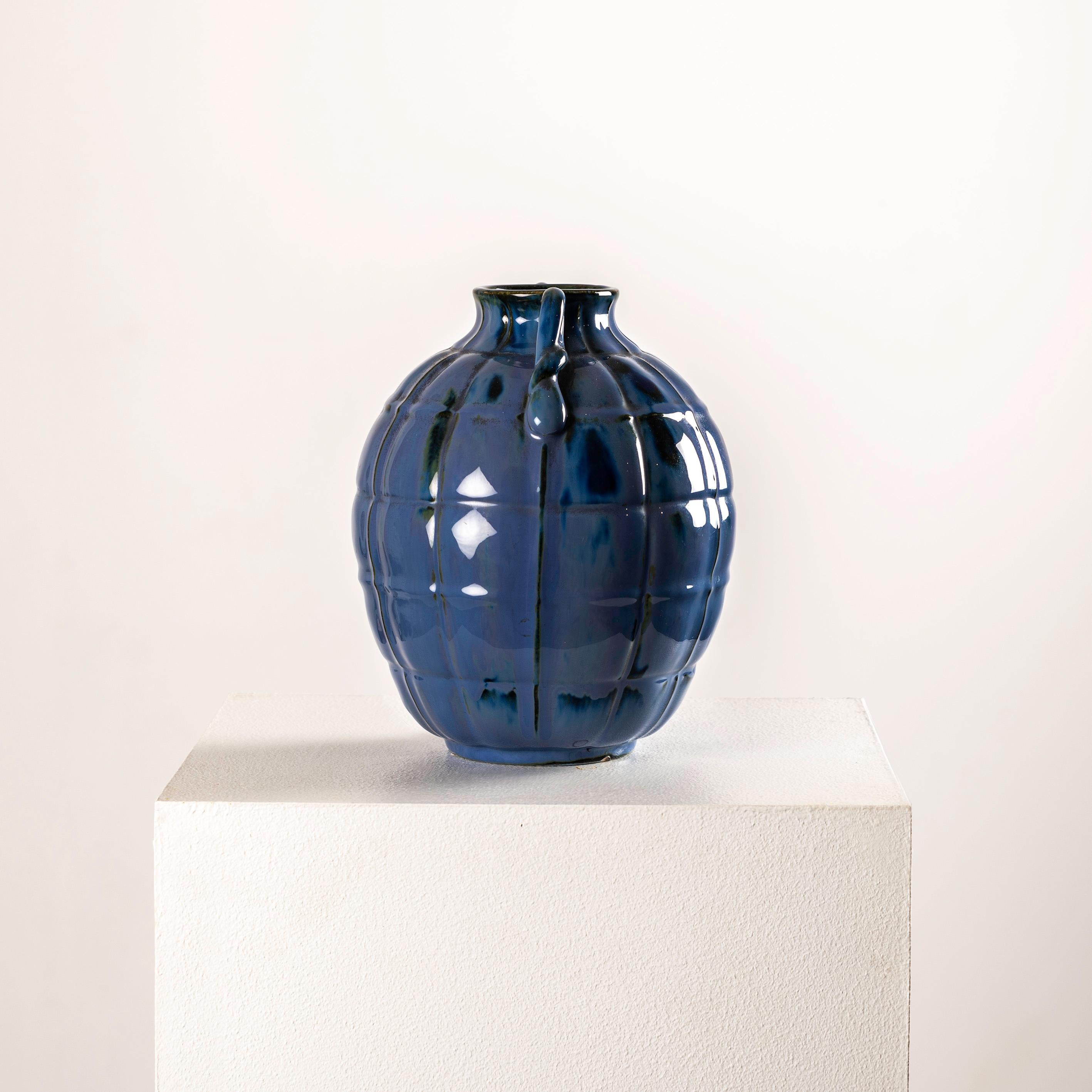Italian Ceramic Vase by Gio Ponti for Richard Ginori, 1930s For Sale