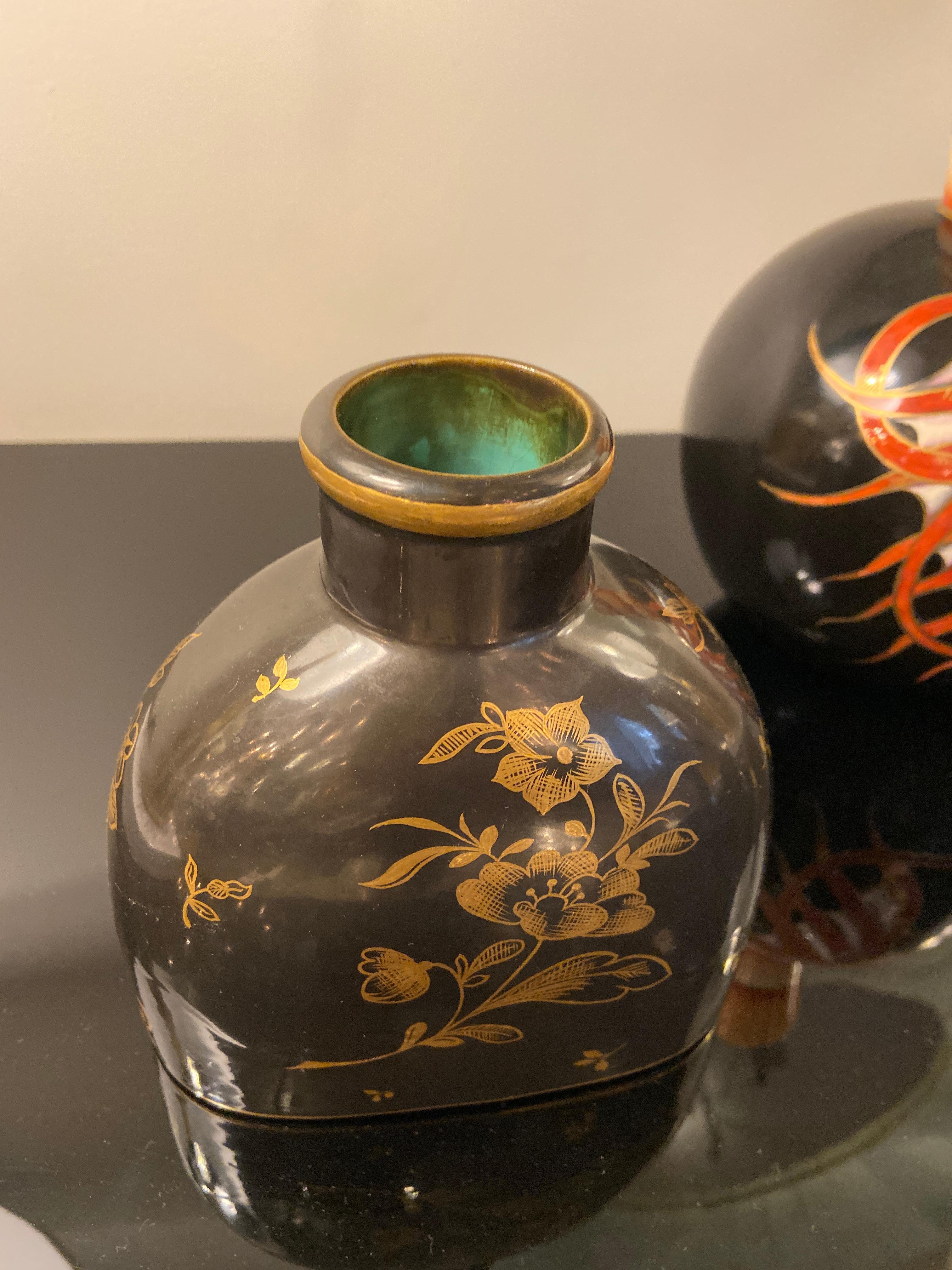 Keramikvase von Gio Ponti für Richard Ginori:: Italien:: 1930er Jahre im Zustand „Gut“ in New York, NY