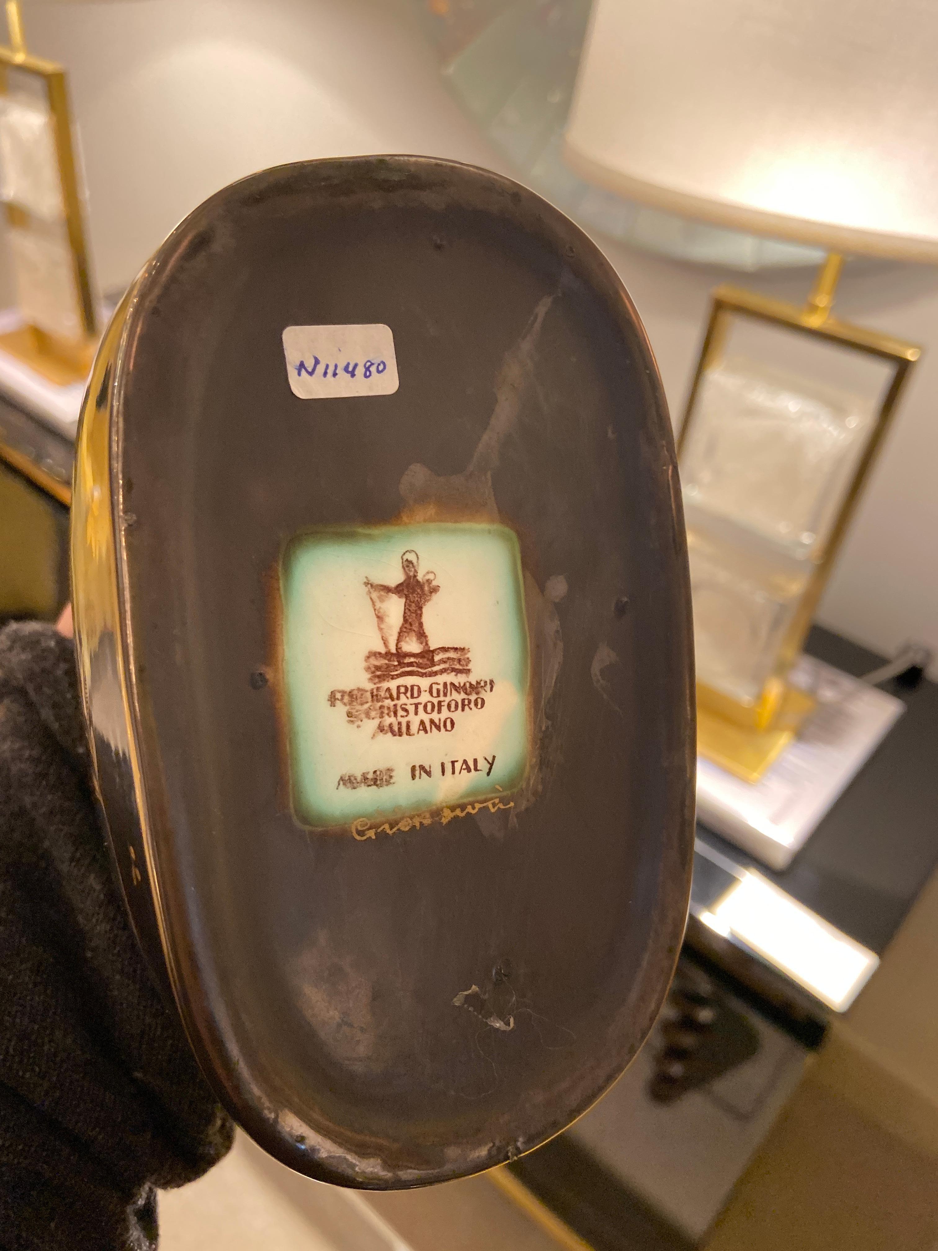 Keramikvase von Gio Ponti für Richard Ginori:: Italien:: 1930er Jahre 3