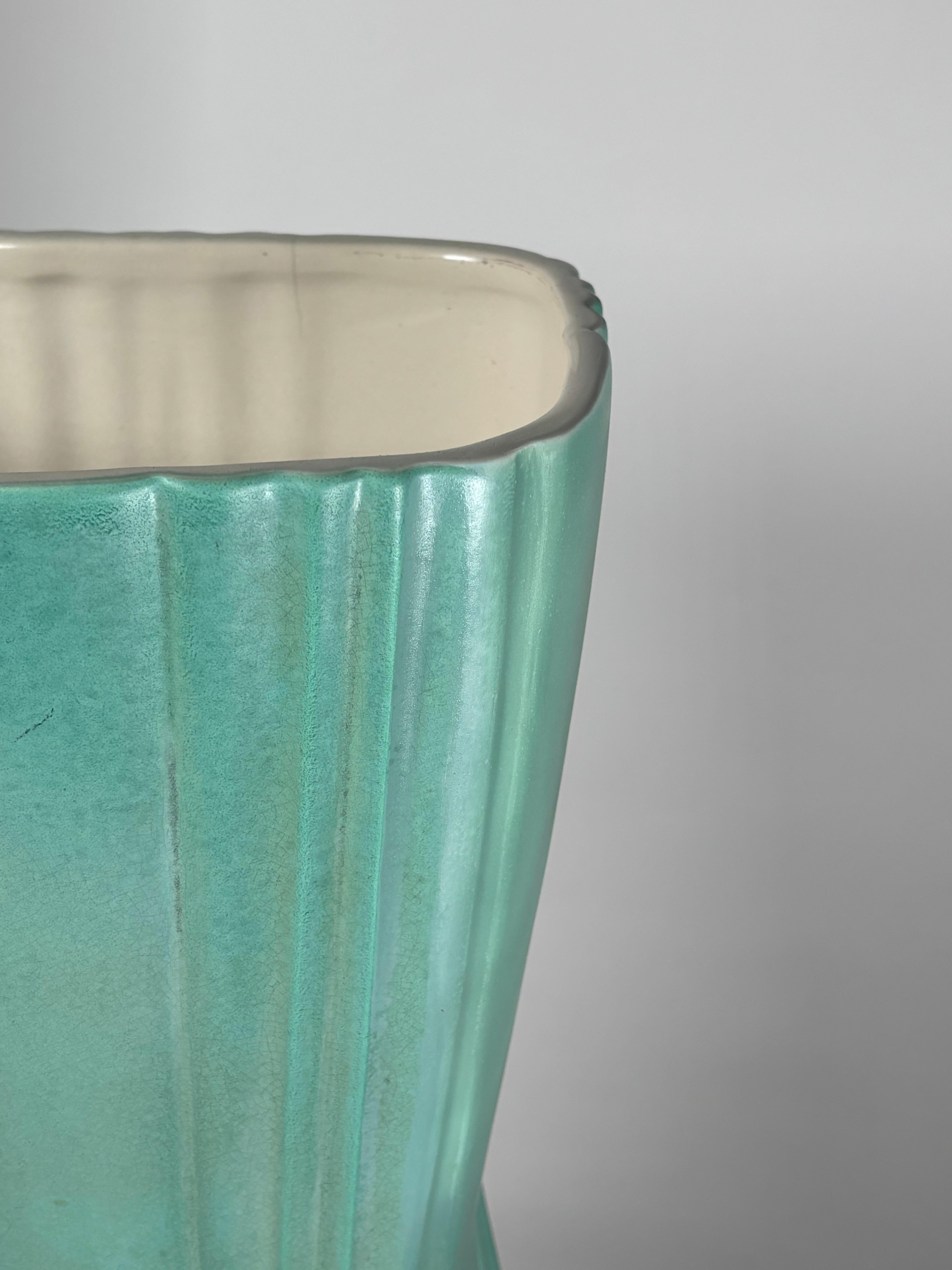 Mid-Century Modern Vase en céramique de Giovanni Gariboldi pour San Cristoforo - Ginori en vente