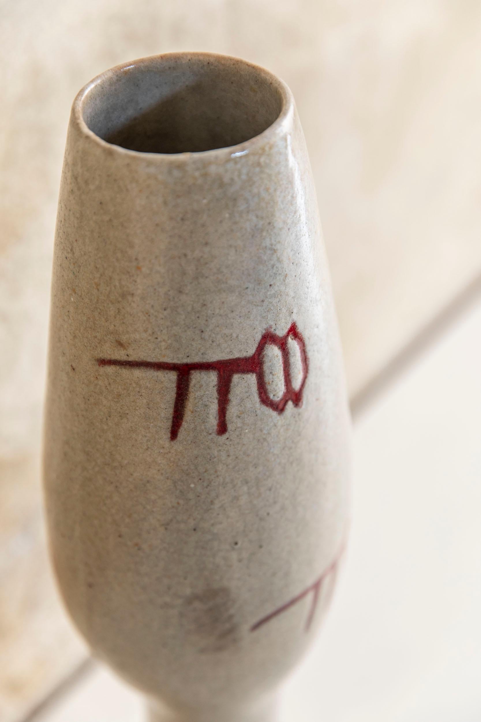 European Ceramic Vase by Giovanni Petucco, Italy, C. 1950 For Sale