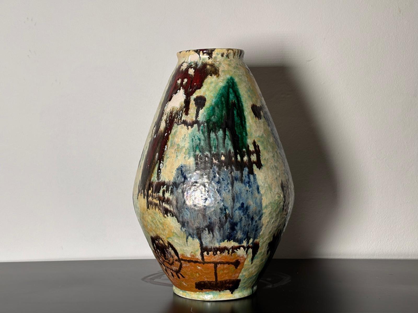 Vaso in ceramica di Guerrino Tramonti, Faenza in vendita 3