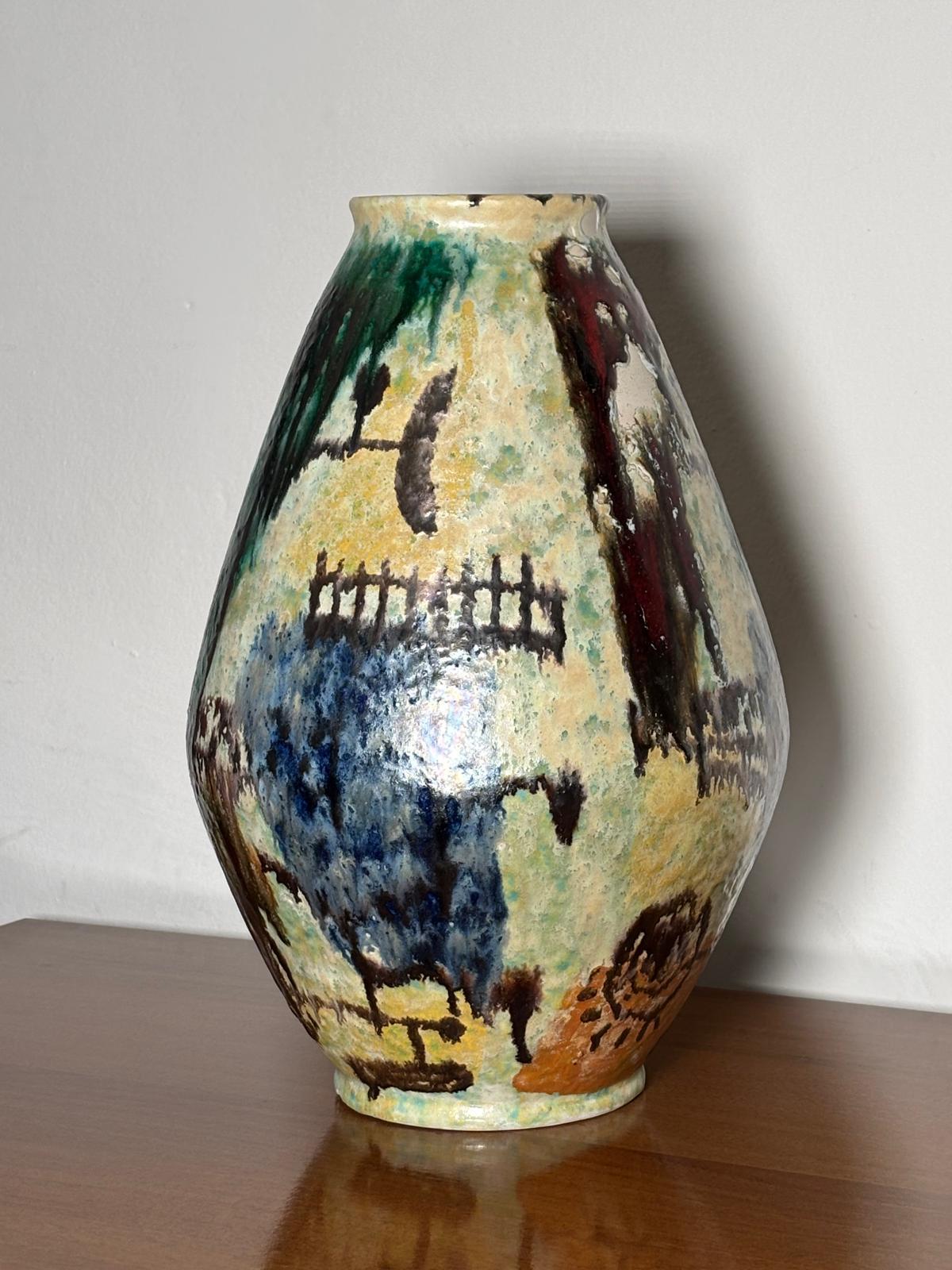 Vaso in ceramica di Guerrino Tramonti, Faenza in vendita 4