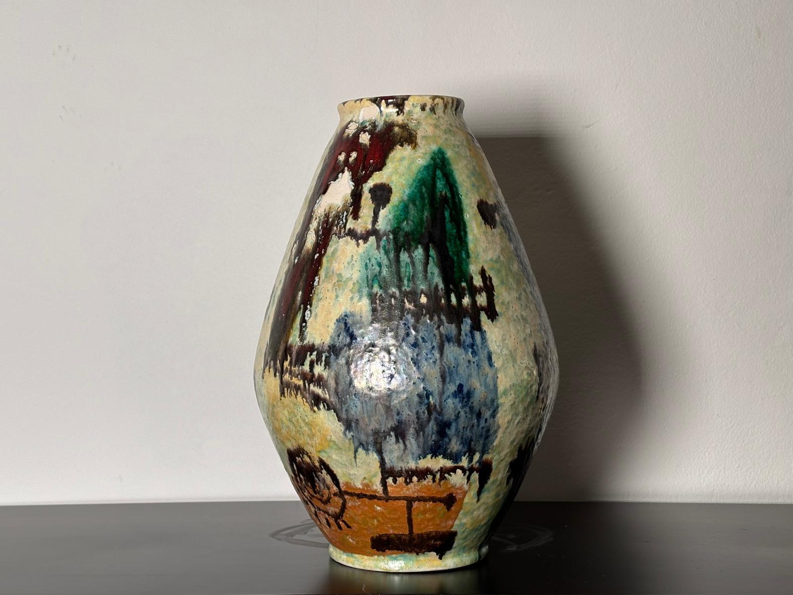 Vaso in ceramica di Guerrino Tramonti, Faenza in vendita 5