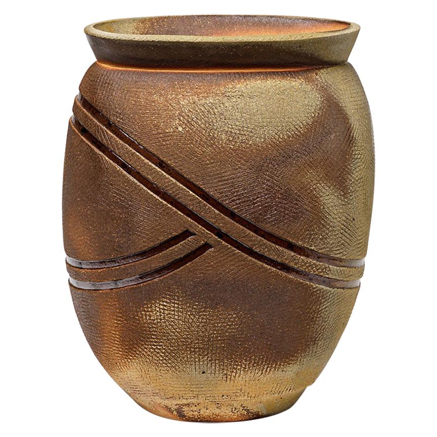 Ceramic Vase by Guieba, Signed, 1980-1990 For Sale