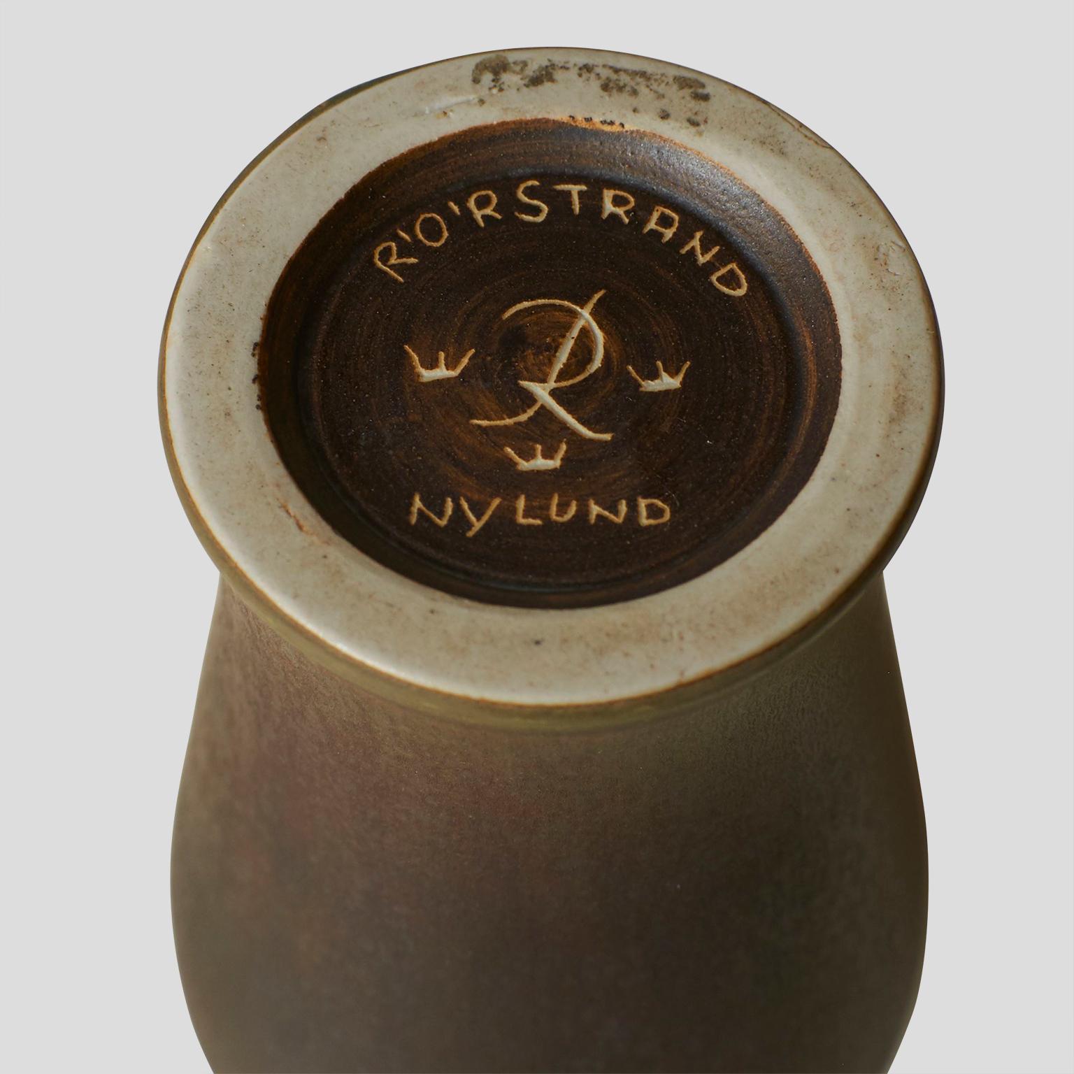 Glazed Ceramic Vase by Gunnar Nylund for Rörstrand