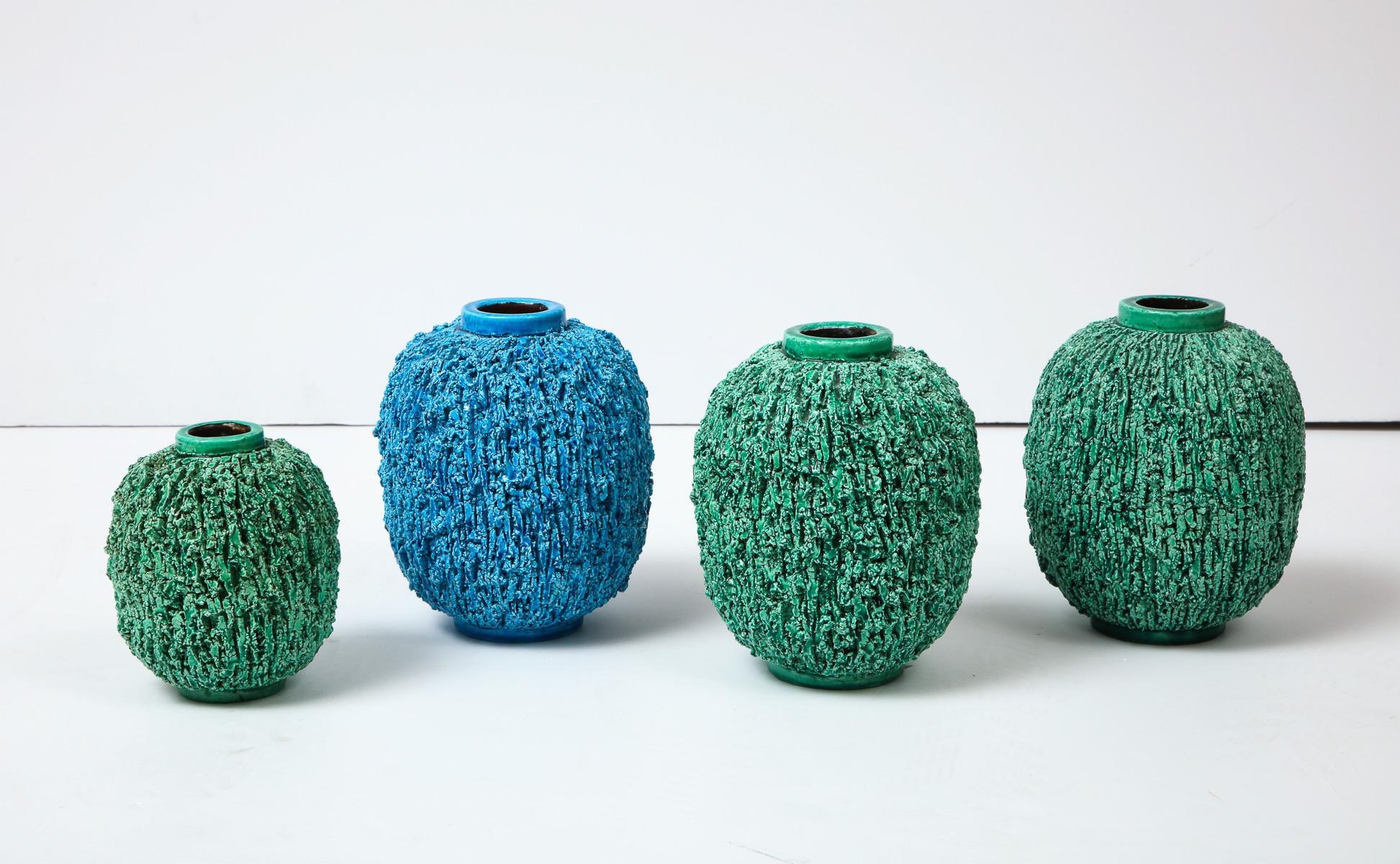 Ceramic Vase by Gunnar Nylund, Scandinavian, Green Vase, 
