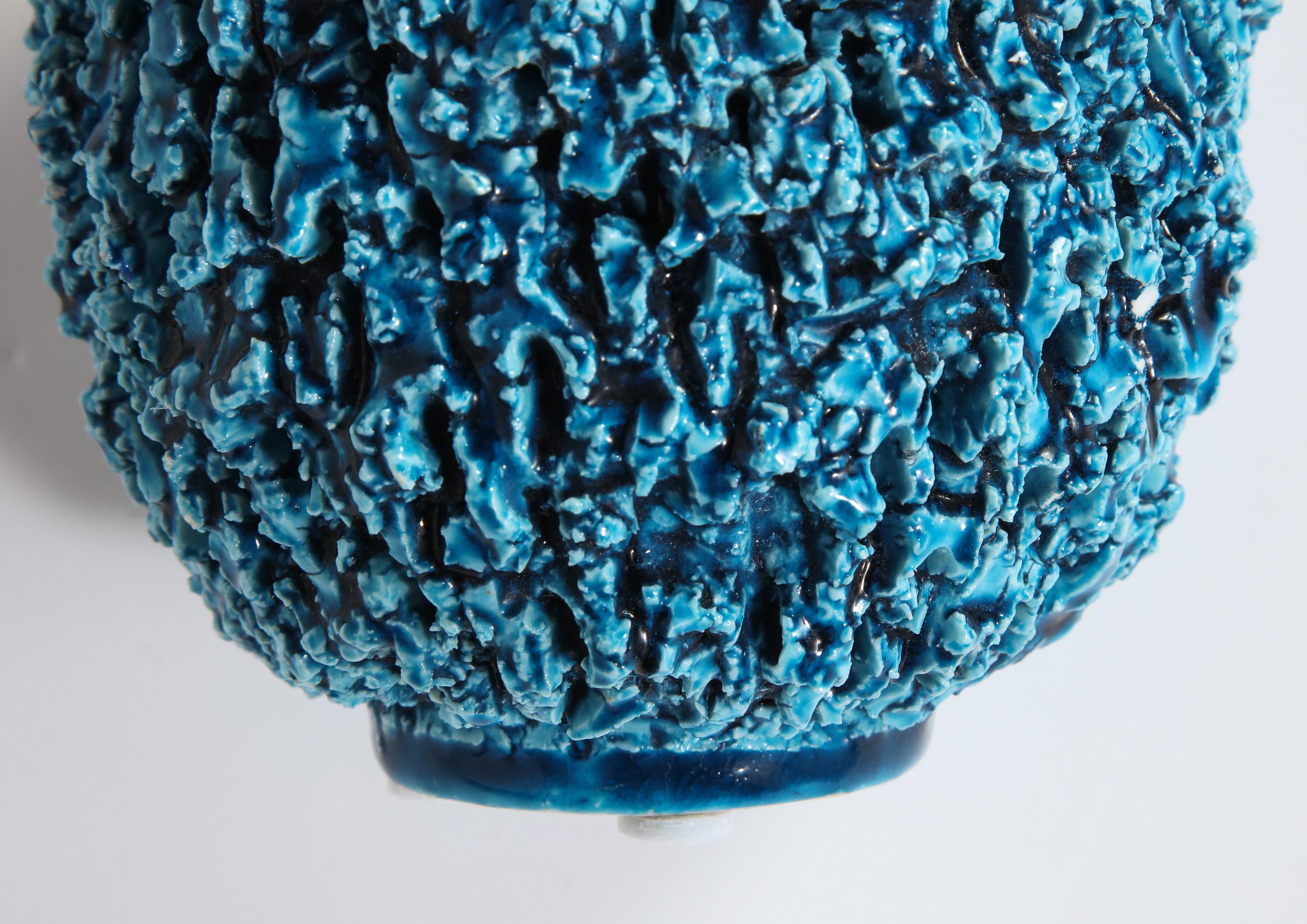 Ceramic Vase by Gunnar Nylund, Scandinavian, circa 1950, Turquoise, 