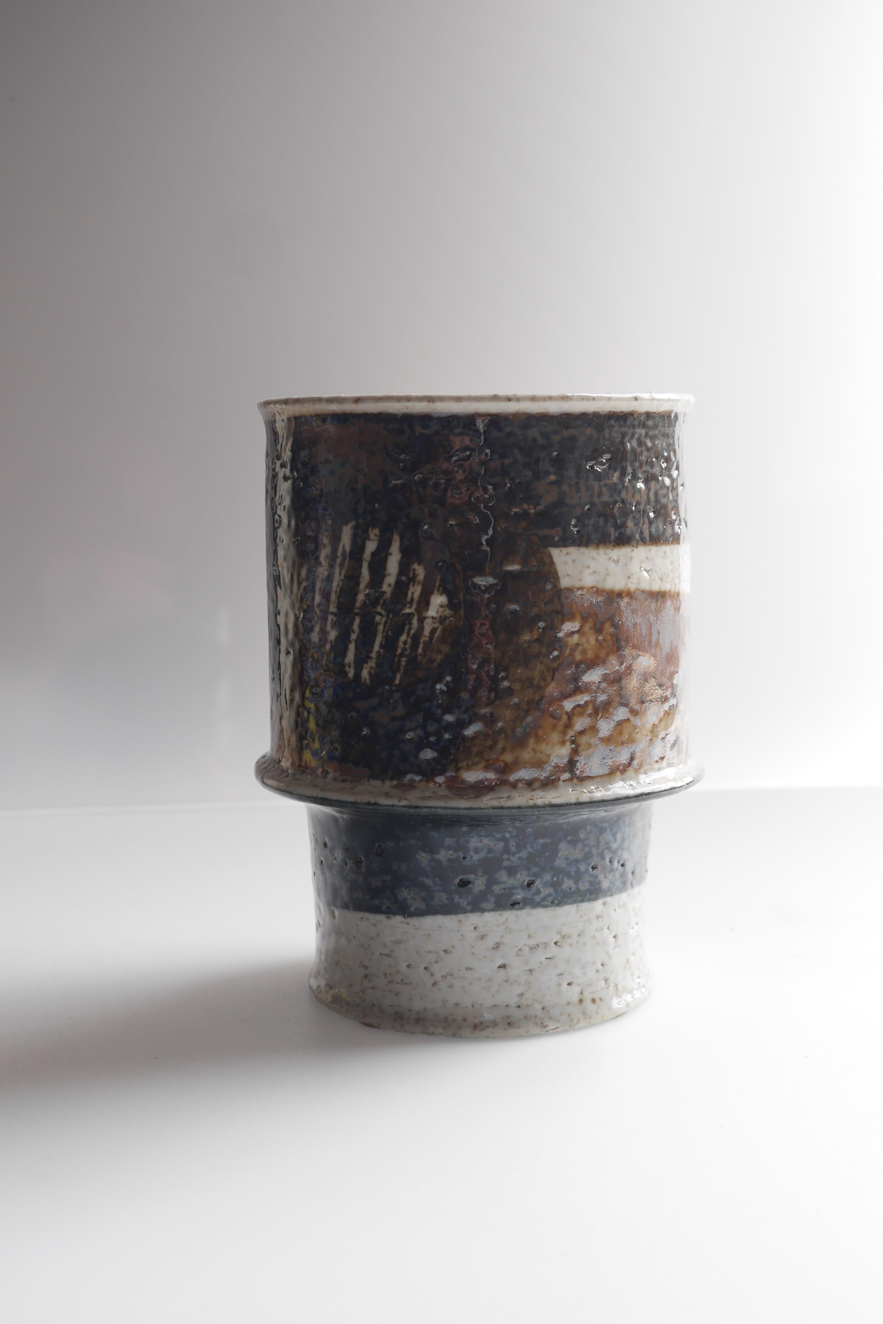 Keramikvase von Inger Persson für Rörstrand, Schweden im Angebot 2