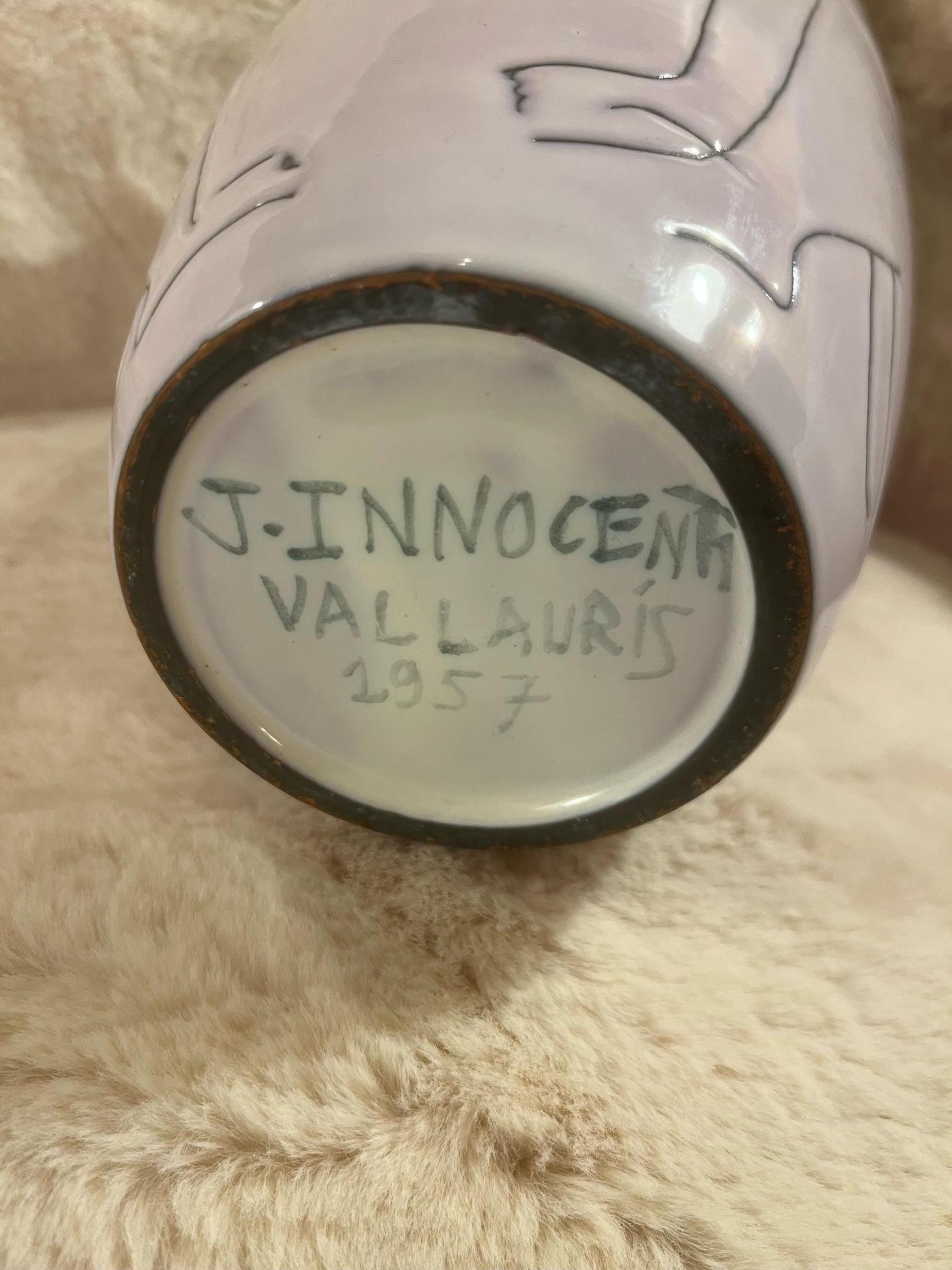 Jarrón de cerámica de Jacques Innocenti, Francia, años 60 Francés en venta