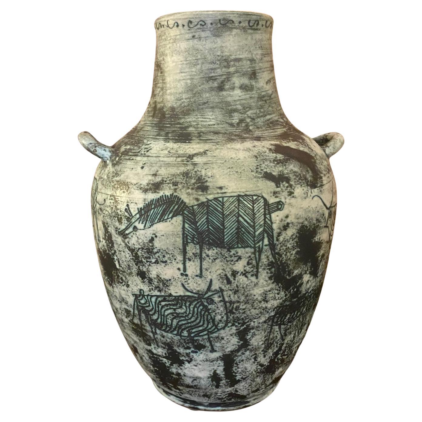 Vase en céramique de Jacques Blin, France, années 1960