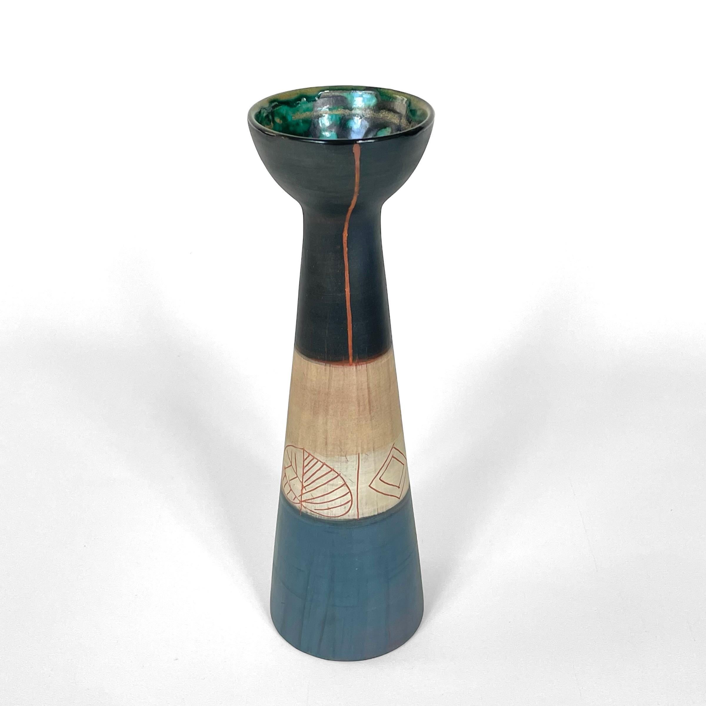 French Ceramic vase by Jacques Innocenti, vallauris, 1957 For Sale