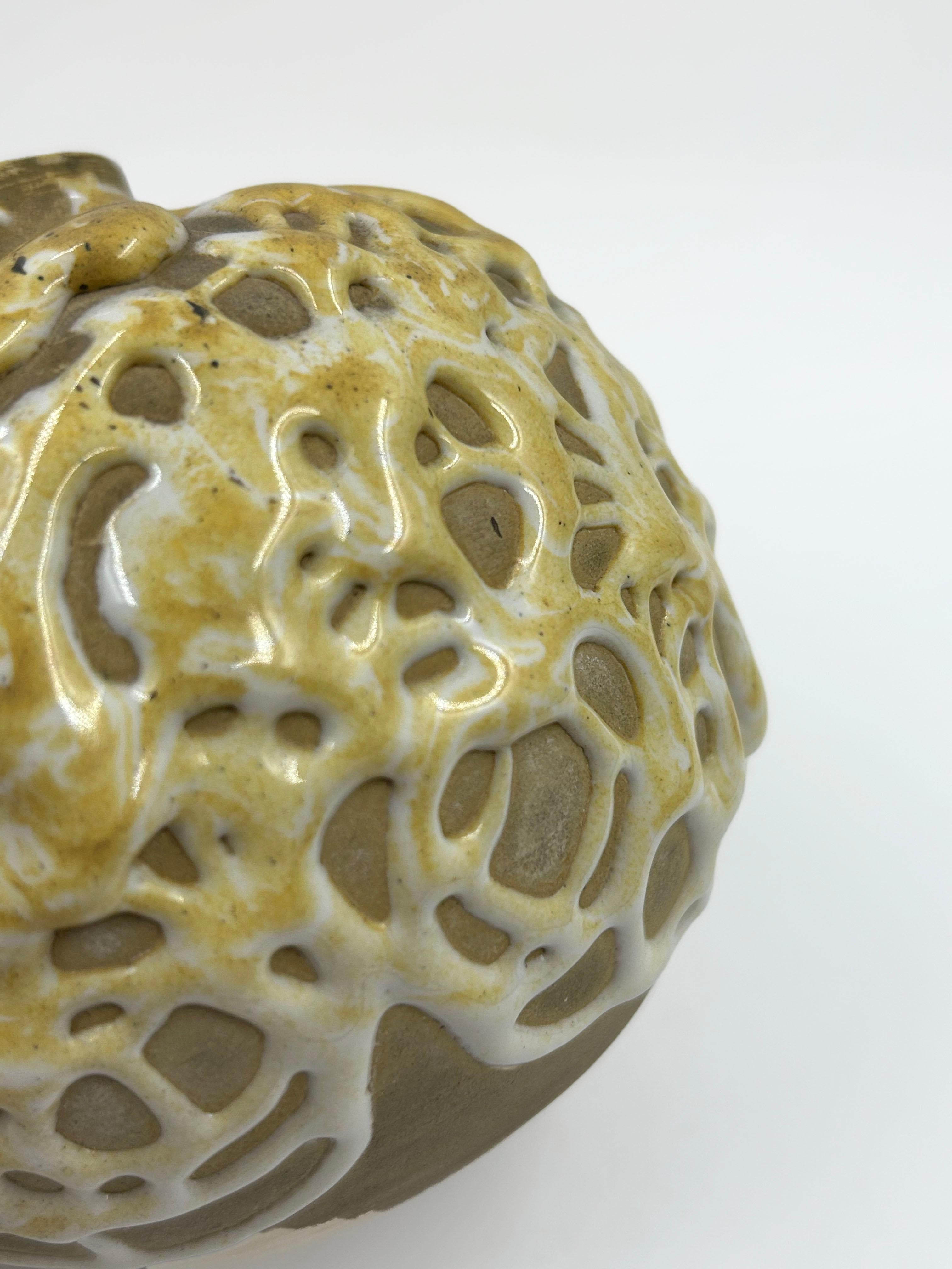 Francese Vaso in ceramica di Jean Besnard 