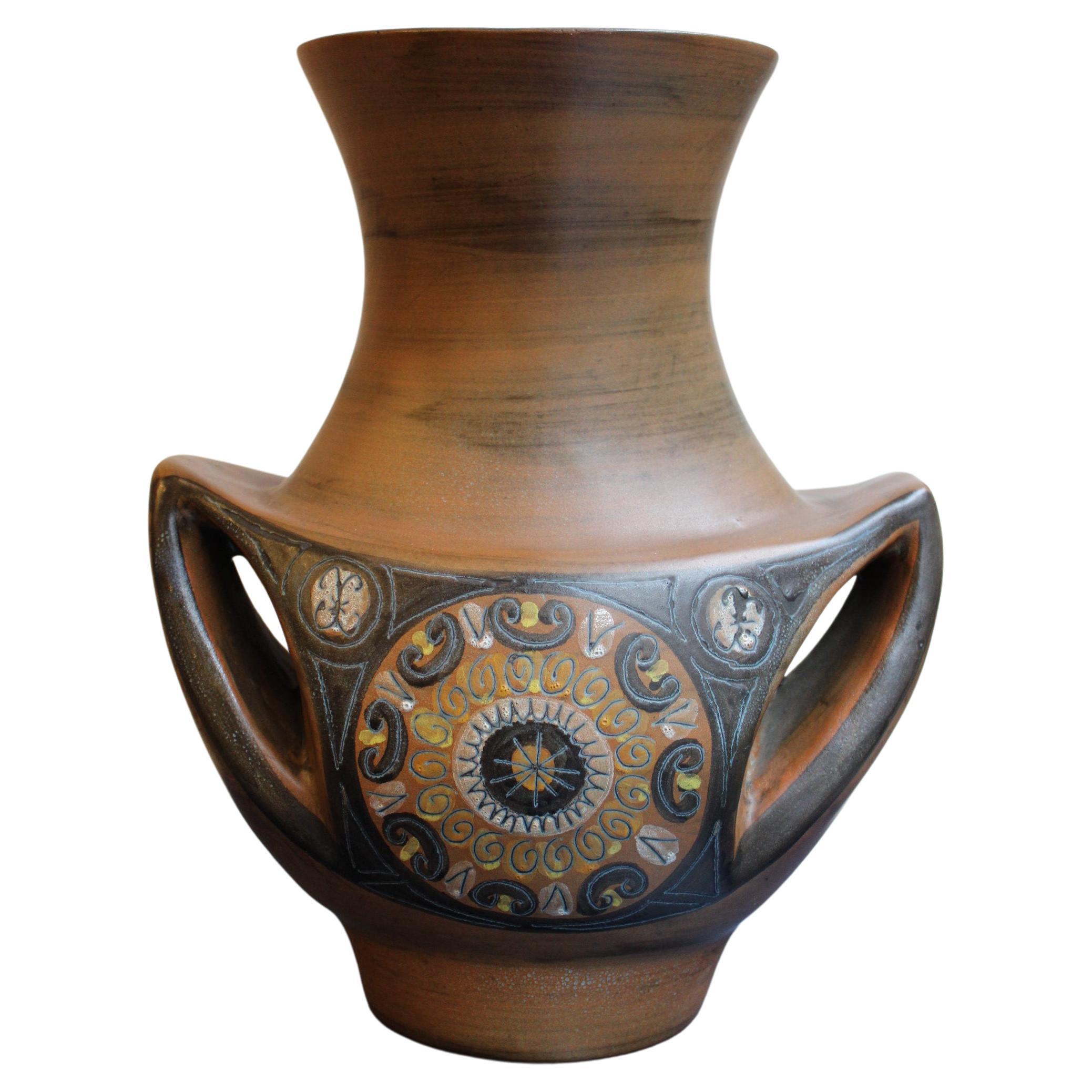 Ceramic vase by Jean de Lespinasse For Sale