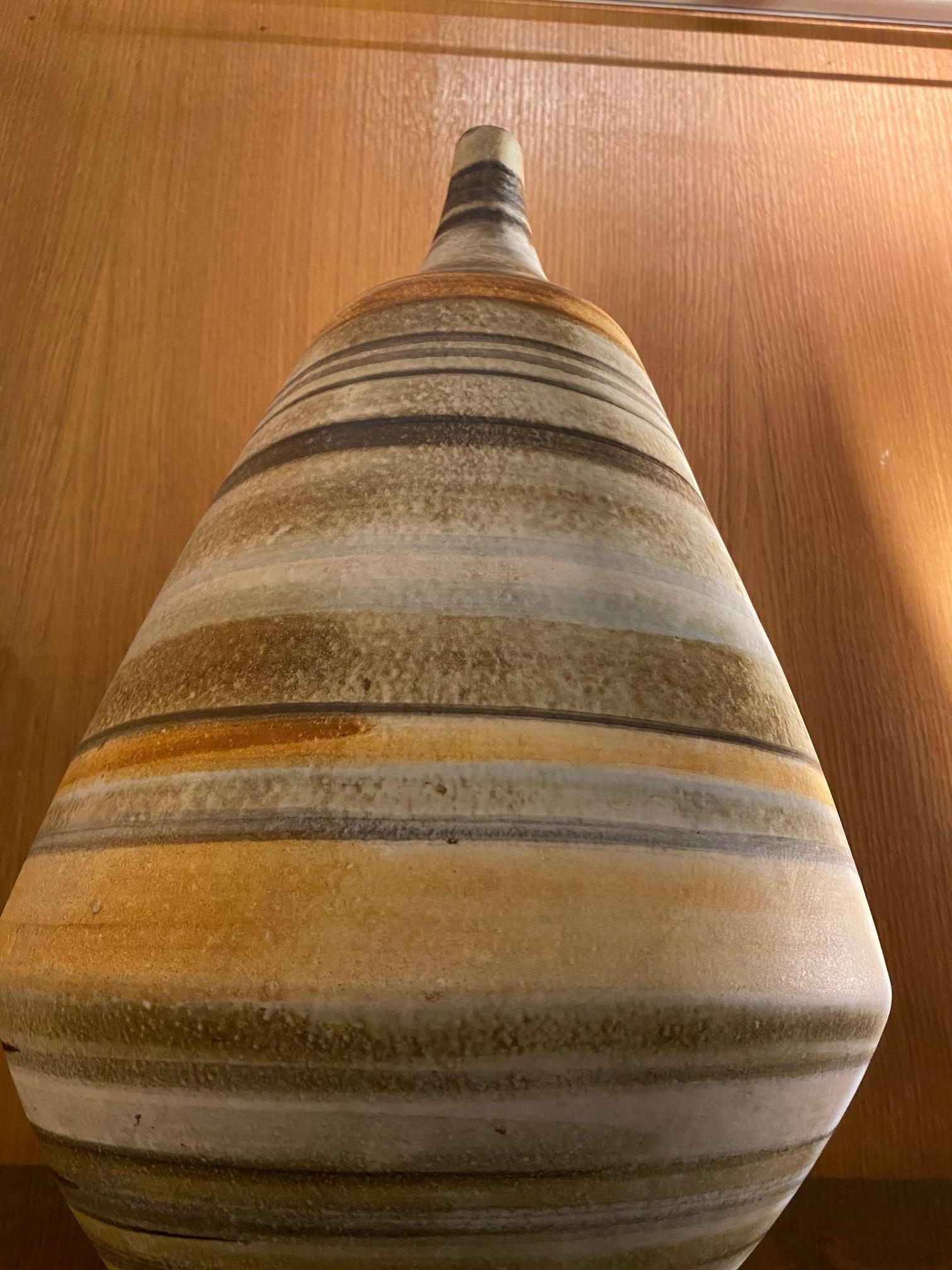 Keramische Vase von Les 2 Potiers, Frankreich, 1960er Jahre (Keramik) im Angebot