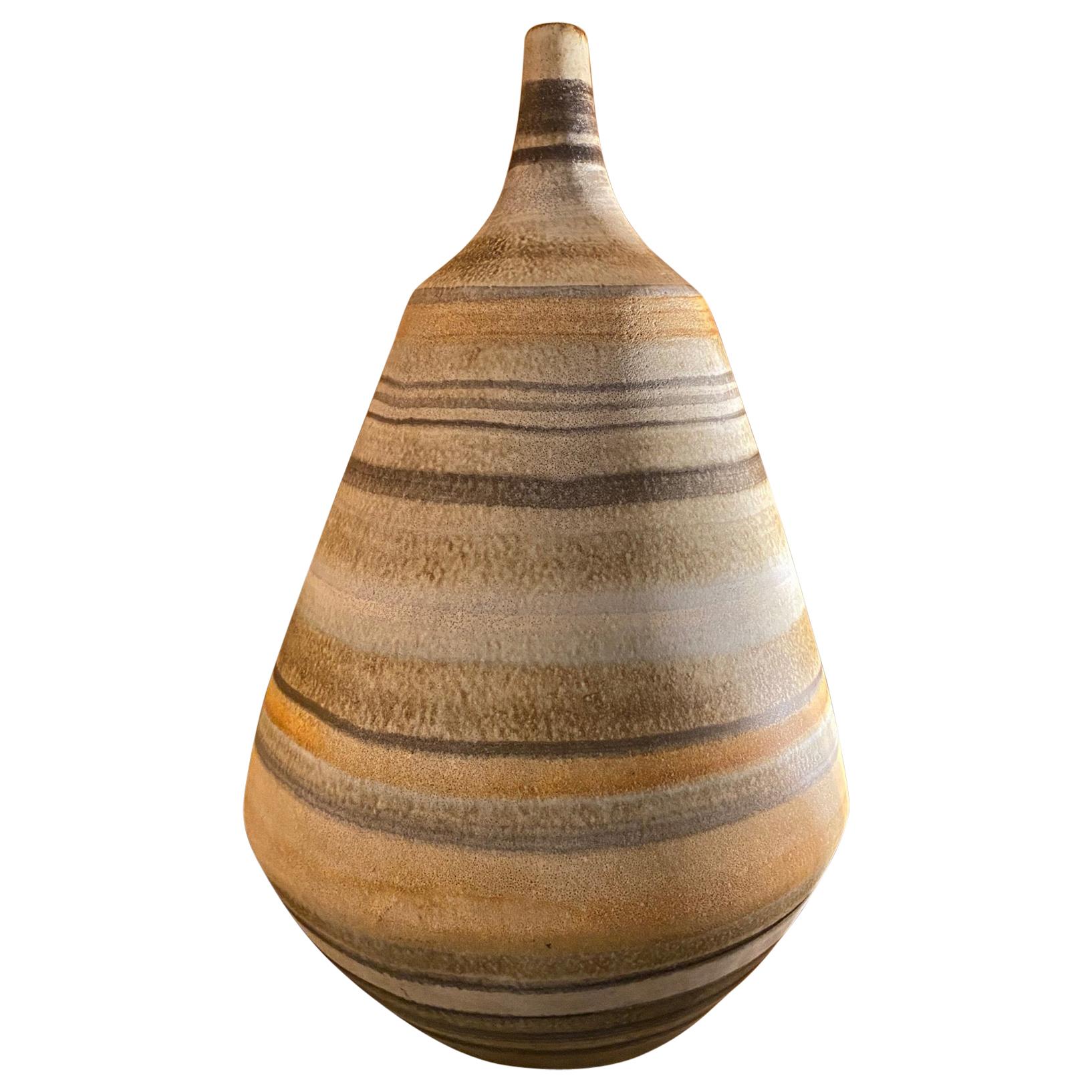 Vase en céramique de Les 2 Potiers, France, années 1960