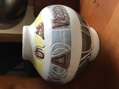 Ceramic Vase by Les Argonautes, France, Vallauris, 1960s