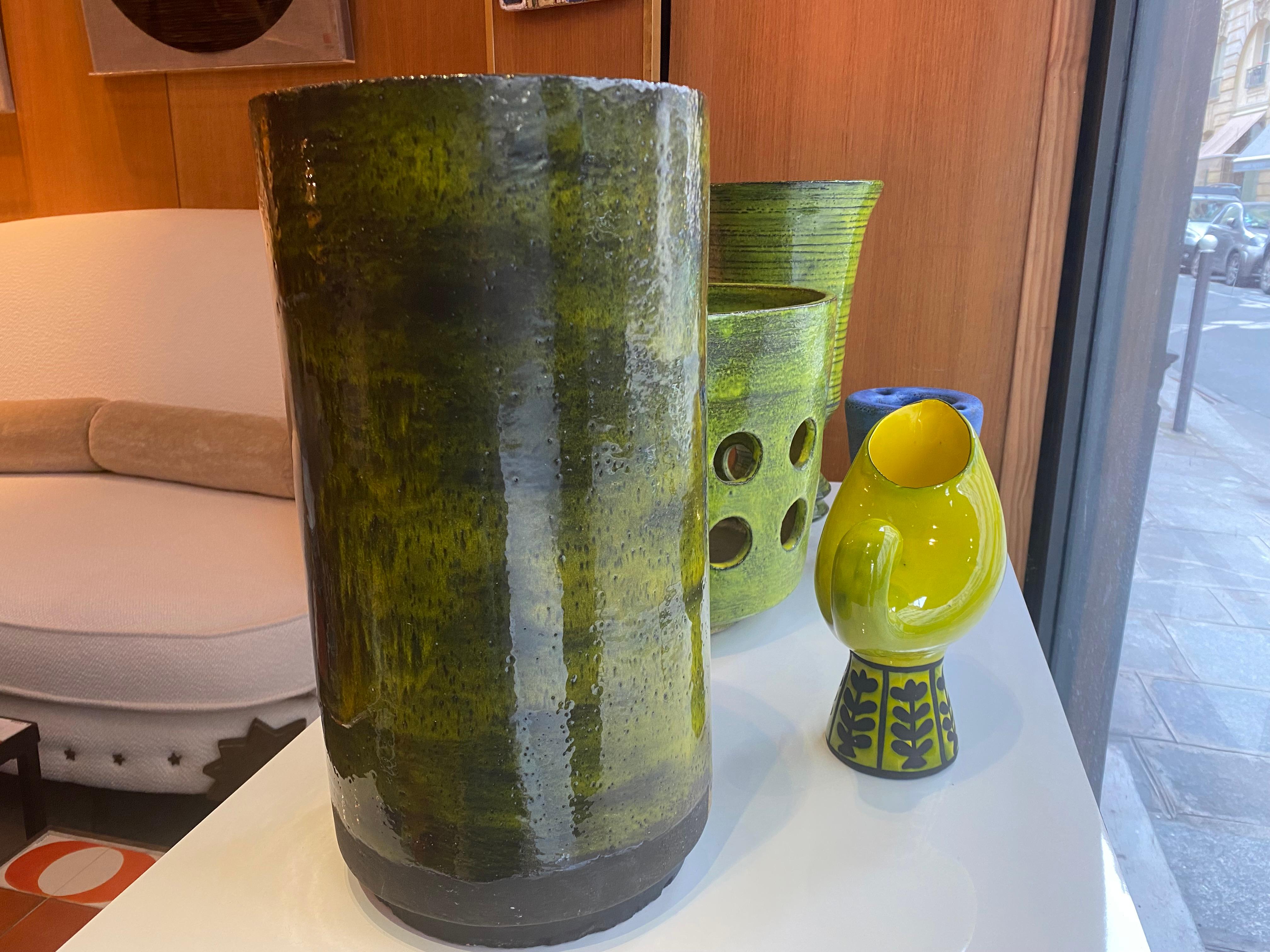 Ceramic vase by Mado Jolain, France, 1960s.