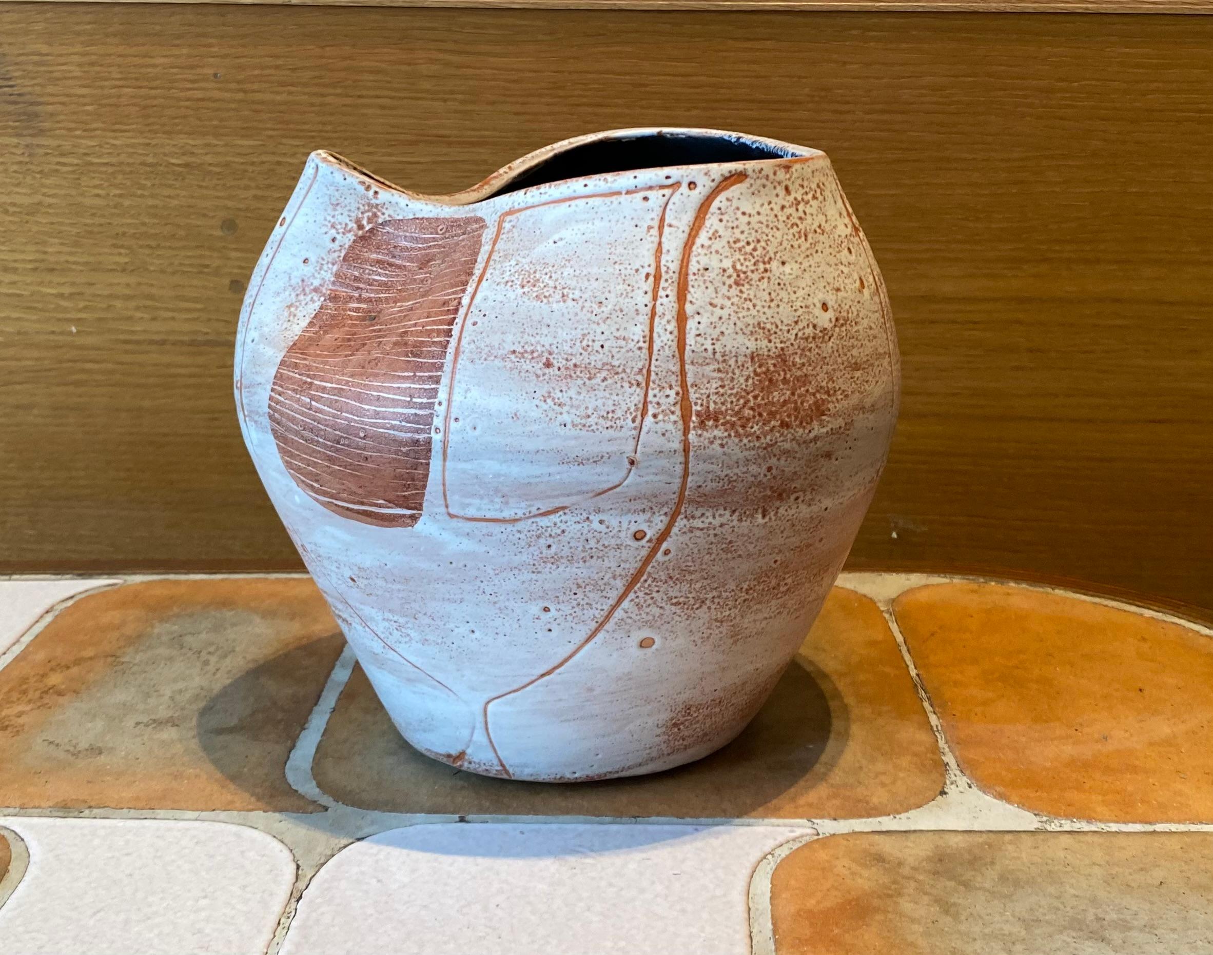 Ceramic Vase by Mado Jolain, France, 1960s.