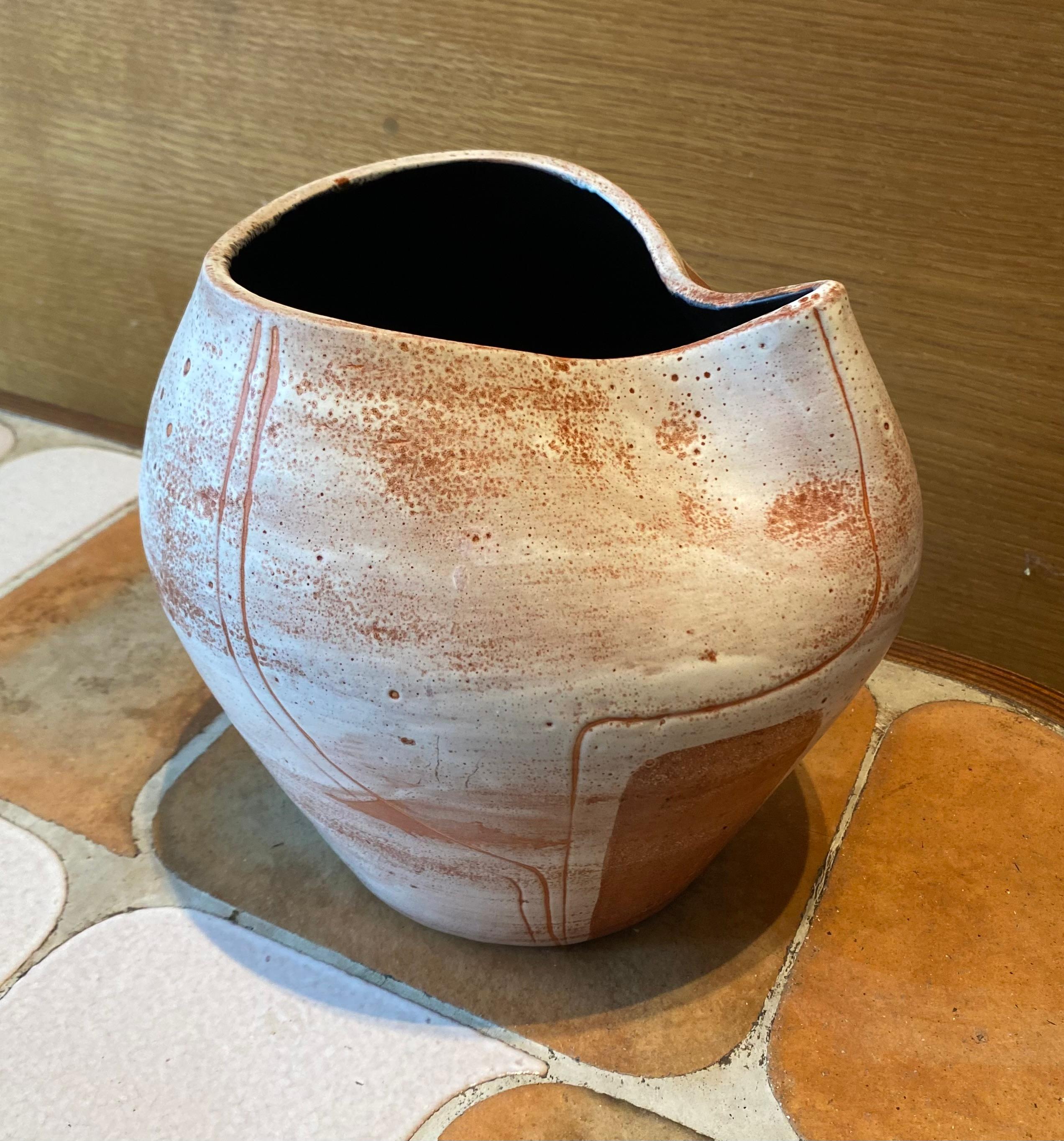 Ceramic Vase by Mado Jolain, France, 1960s In Good Condition For Sale In Paris, FR