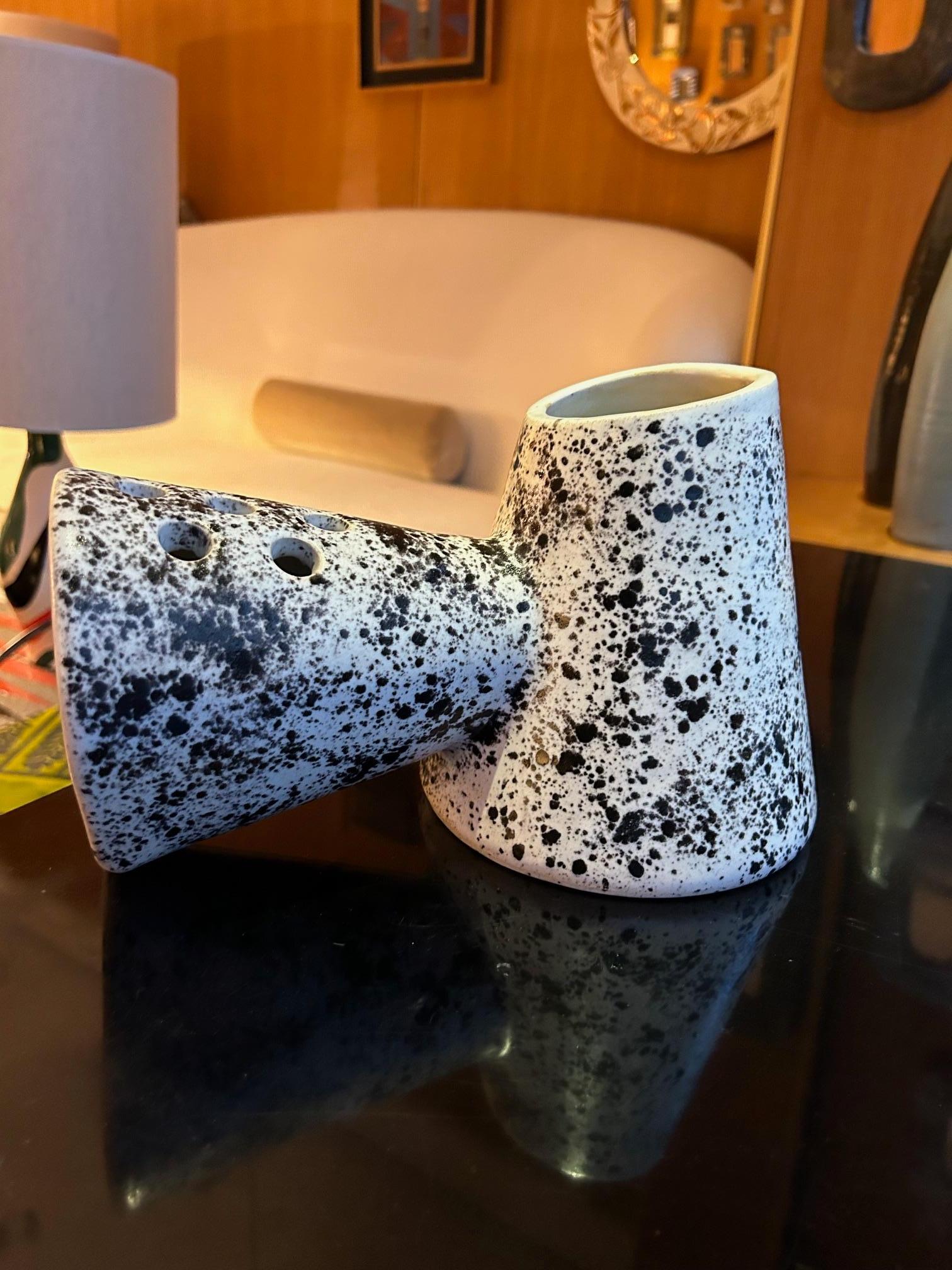 Mid-20th Century Ceramic Vase by Mado Jolain, France, 1960s For Sale