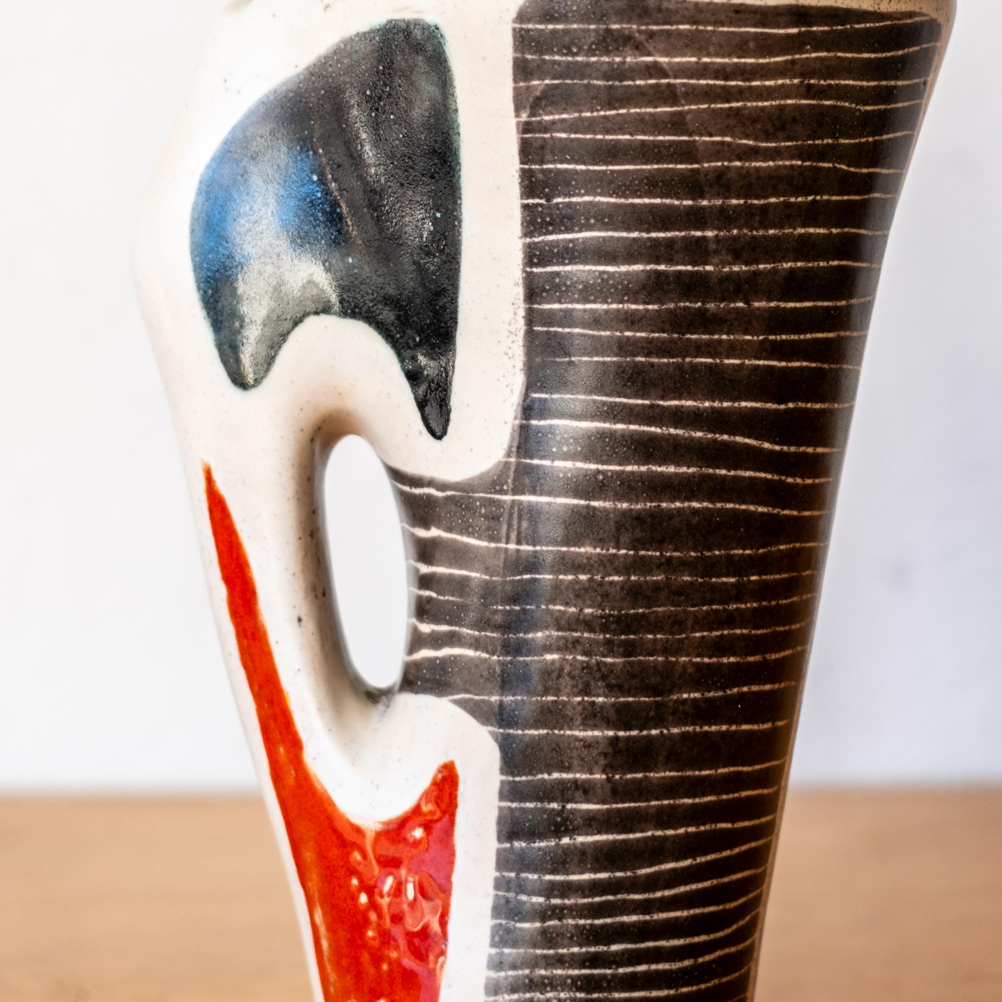Vaso in ceramica di Mado Jolain Francia anni '60 in vendita 1
