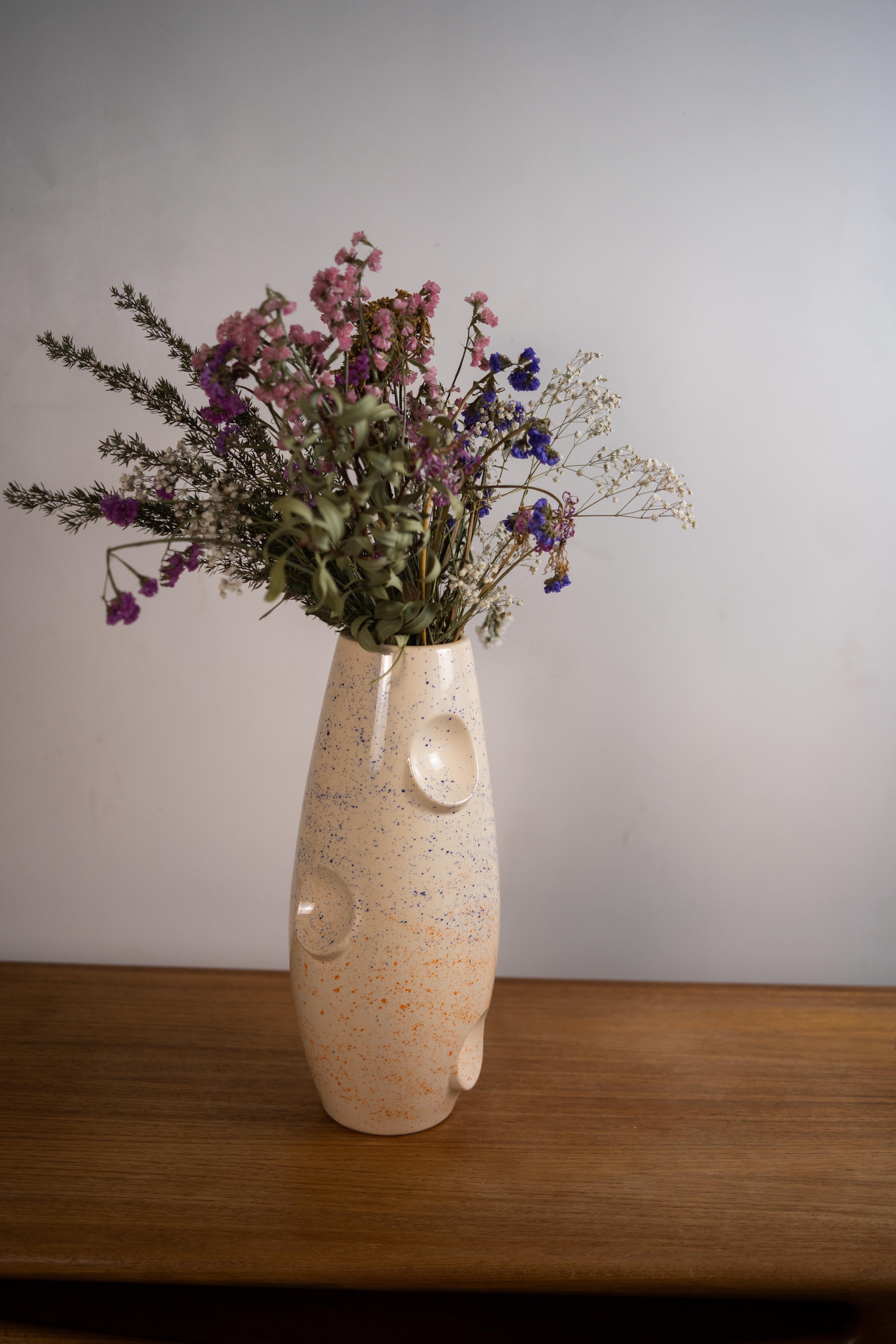 Modern Ceramic Vase by Malwina Konopacka,  For Sale