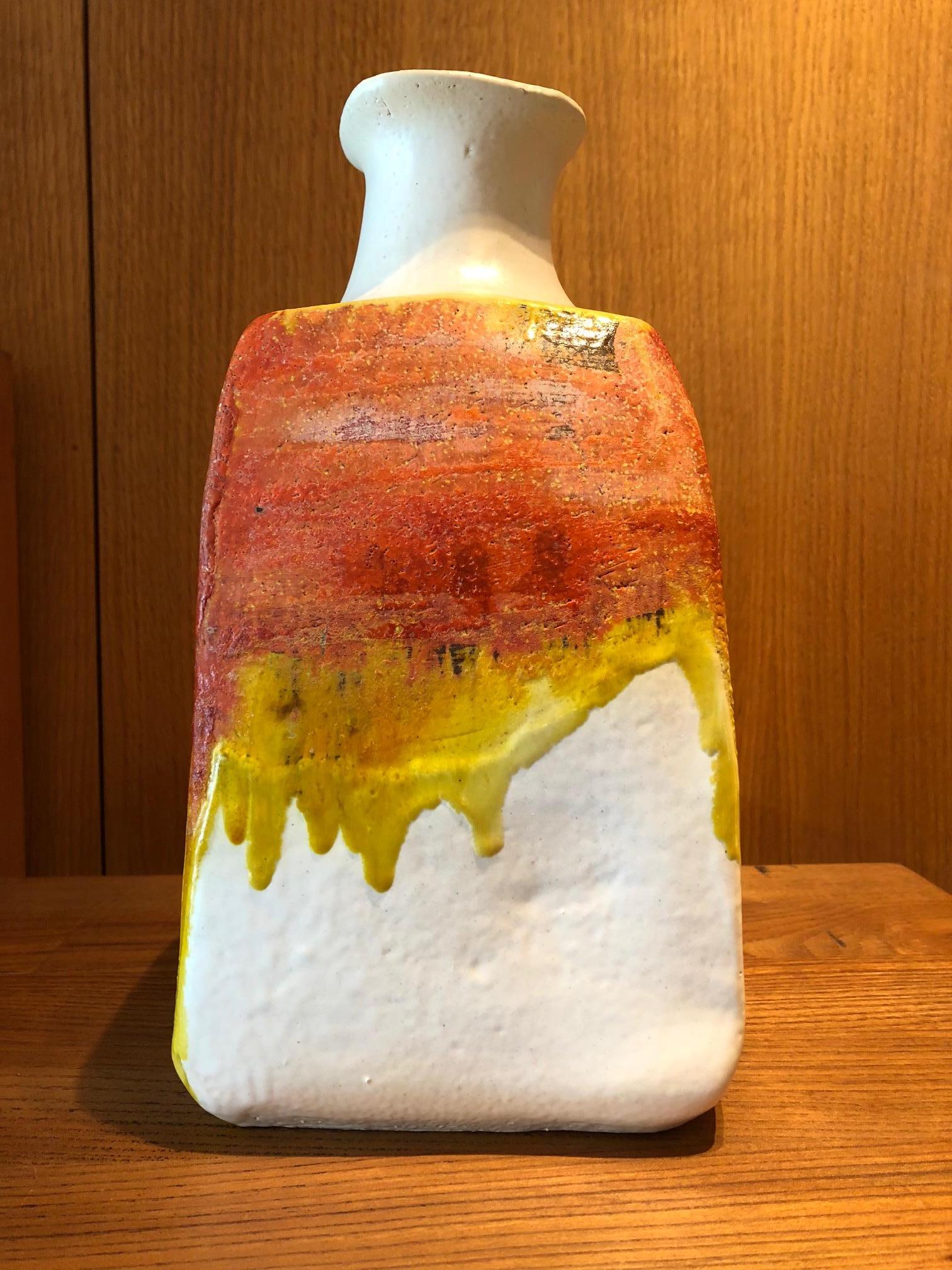 Ceramic Vase by Marcello Fantoni In Good Condition For Sale In Paris, FR