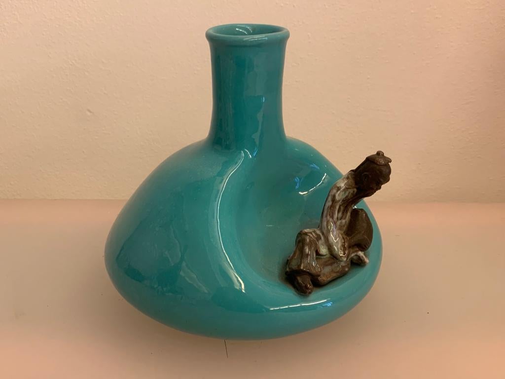 Mid-20th Century Ceramic Vase by Marcello Fantoni For Sale
