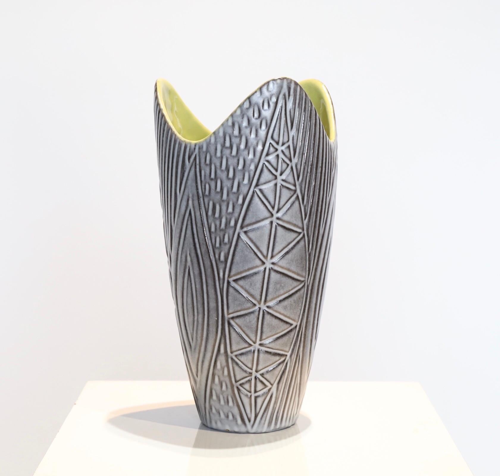 Swedish Ceramic Vase by Mari Simmulson for Upsala-Ekeby For Sale