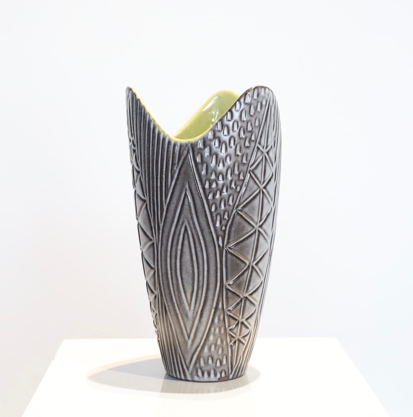 Ceramic Vase by Mari Simmulson for Upsala-Ekeby For Sale 3