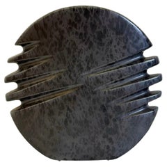 ceramic vase by Nereo Boaretto in dark grey