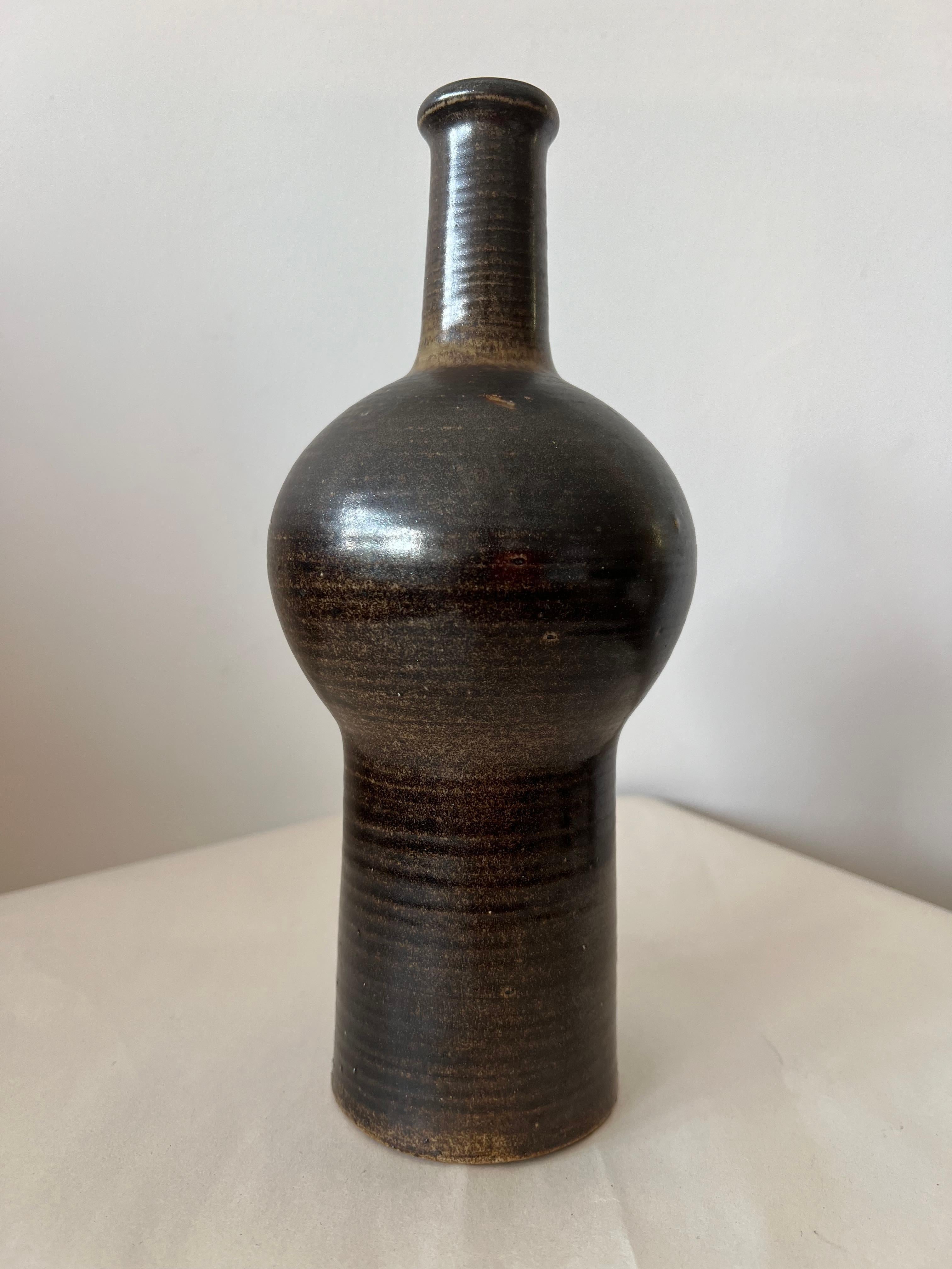 Ceramic Vase By Okki Laine Finland Ca' 1950's For Sale 4