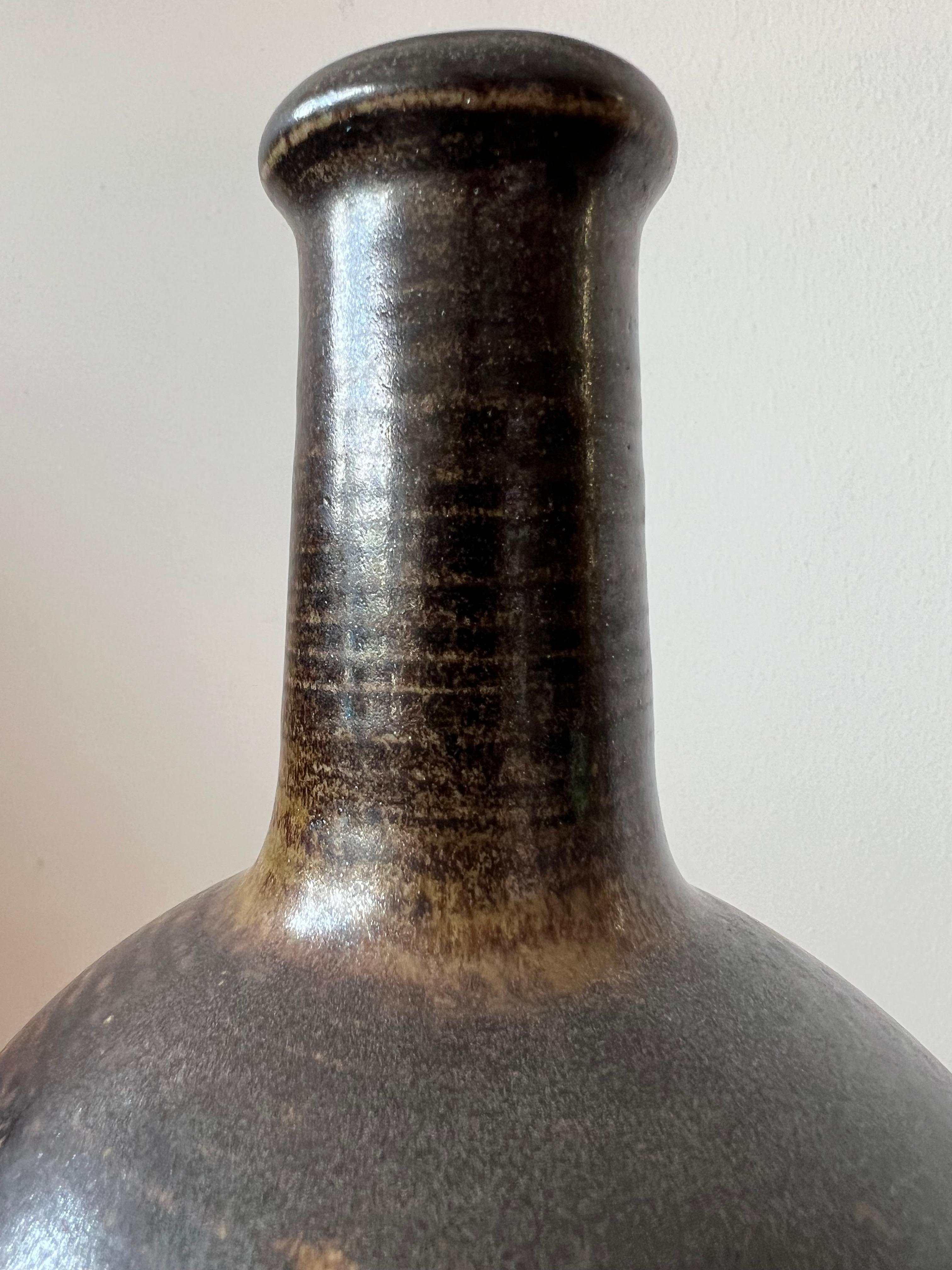 Ceramic Vase By Okki Laine Finland Ca' 1950's For Sale 1