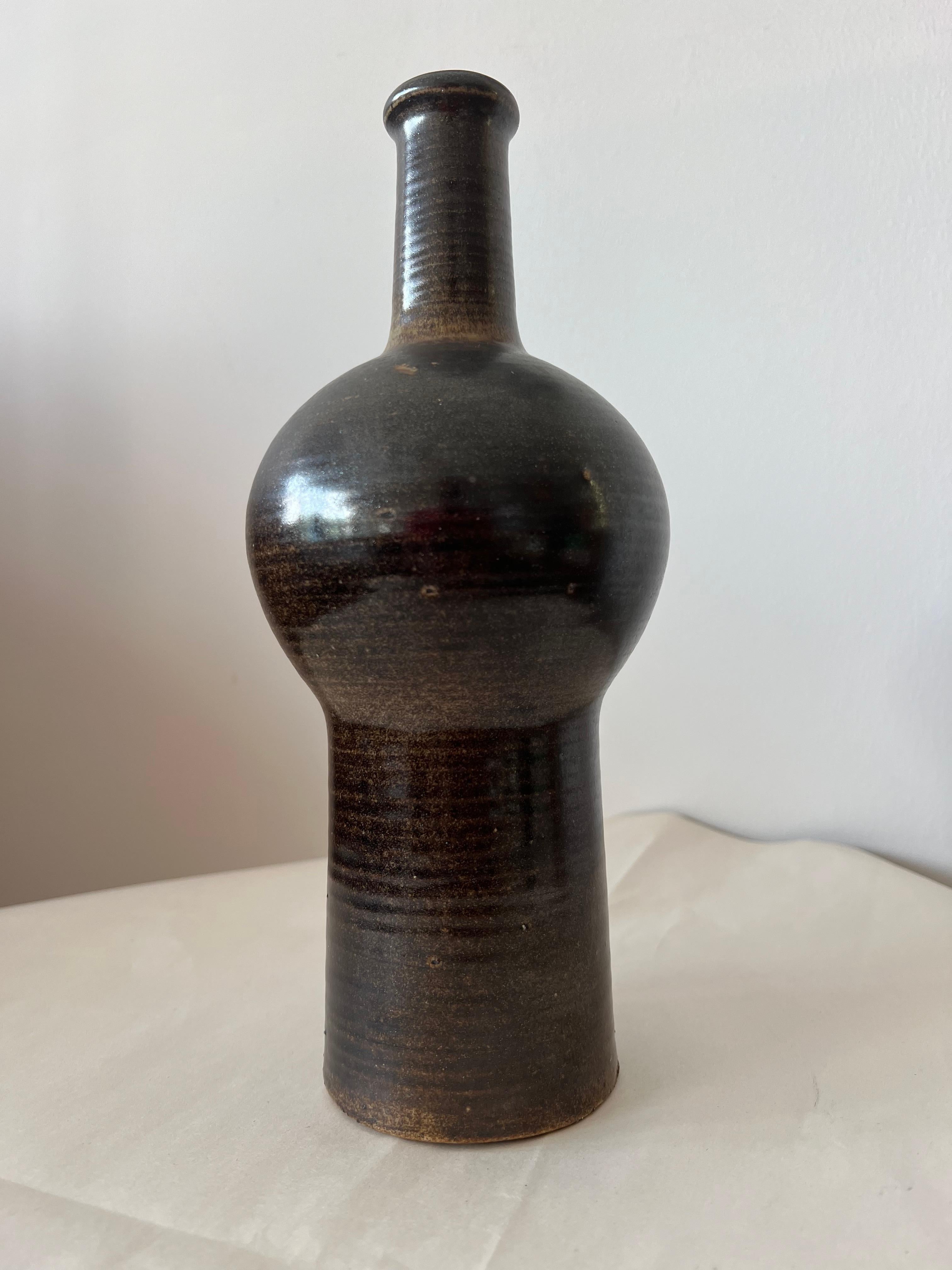 Ceramic Vase By Okki Laine Finland Ca' 1950's For Sale 3
