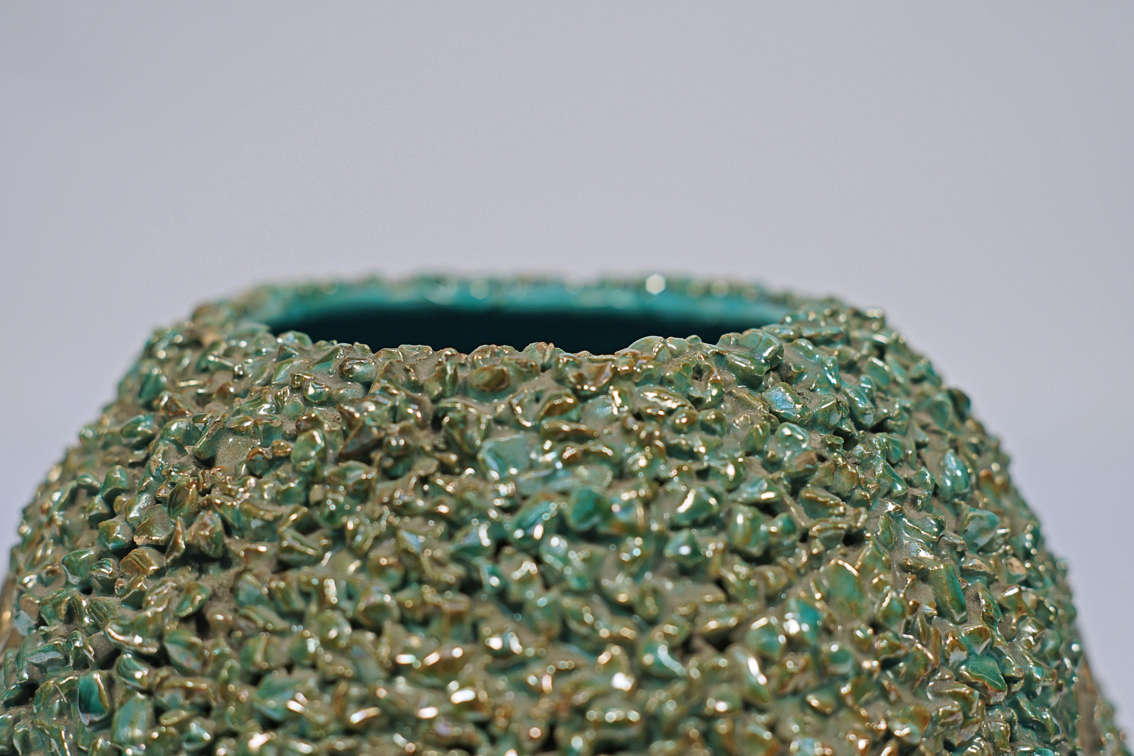 Italian Ceramic vase by Perugia Gabriele Bicchioni For Sale