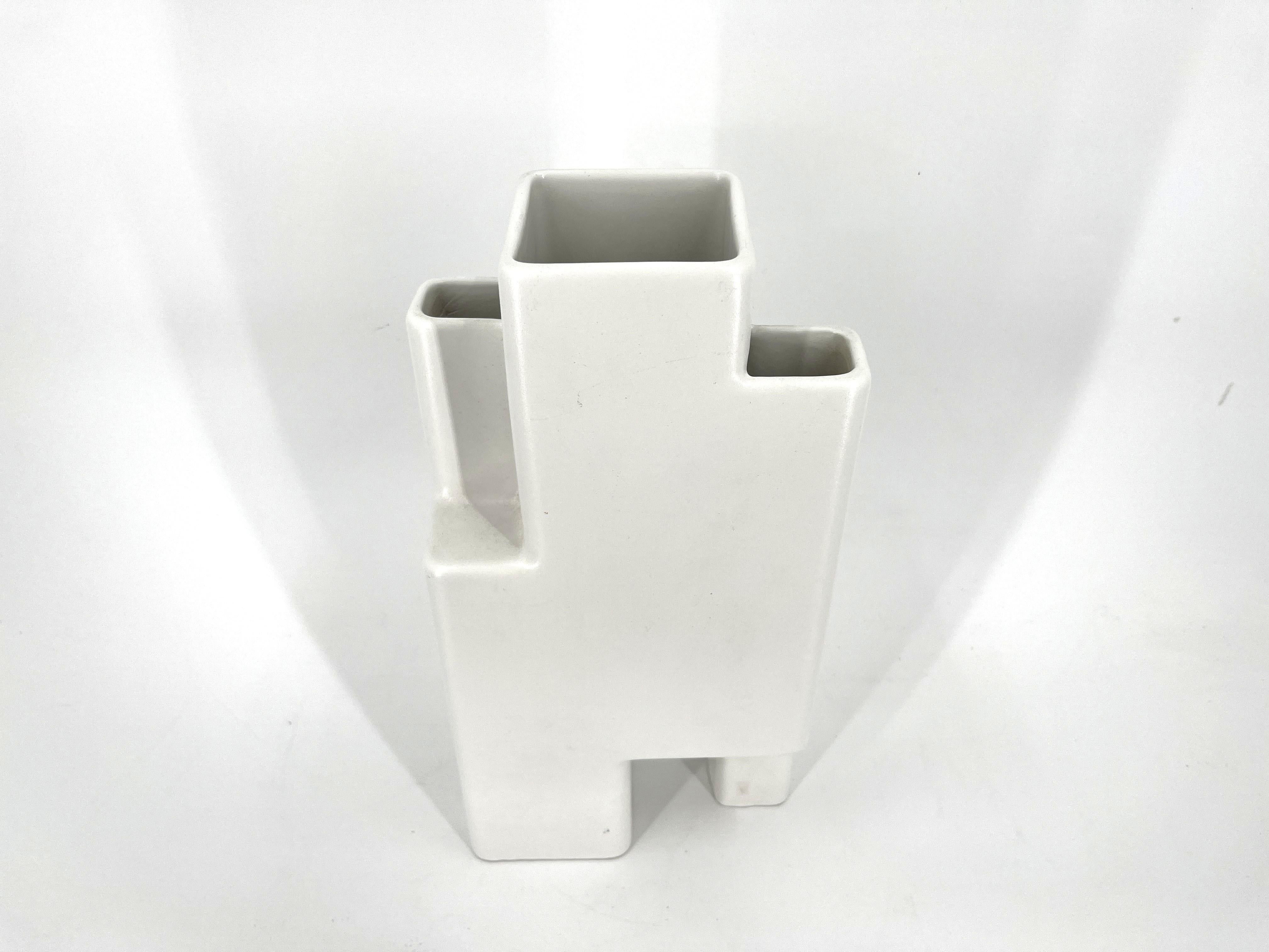 Jarrón de cerámica de Pierre Cardin para Franco Pozzi, años 70 en venta 1