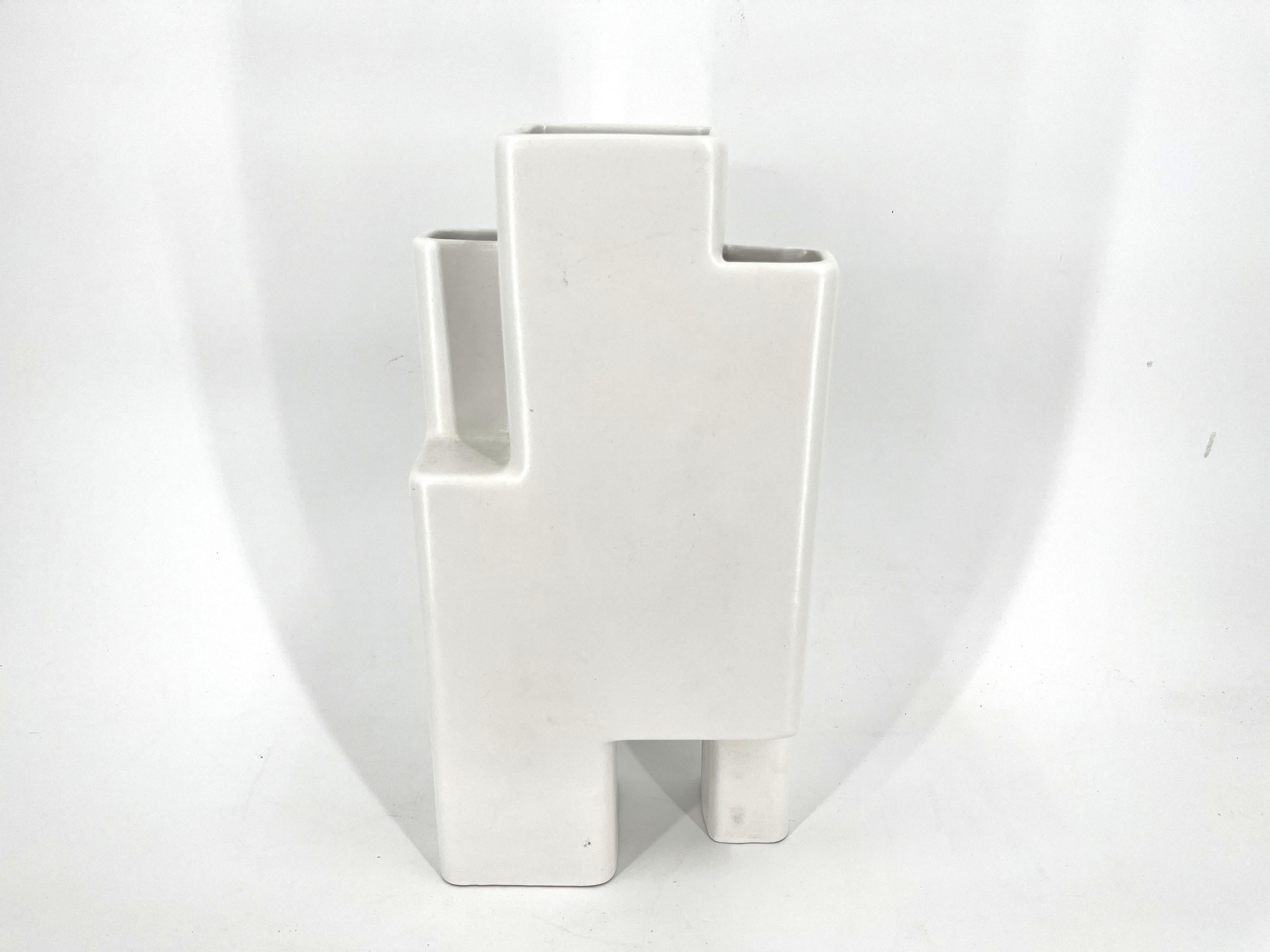 Jarrón de cerámica de Pierre Cardin para Franco Pozzi, años 70 en venta 2