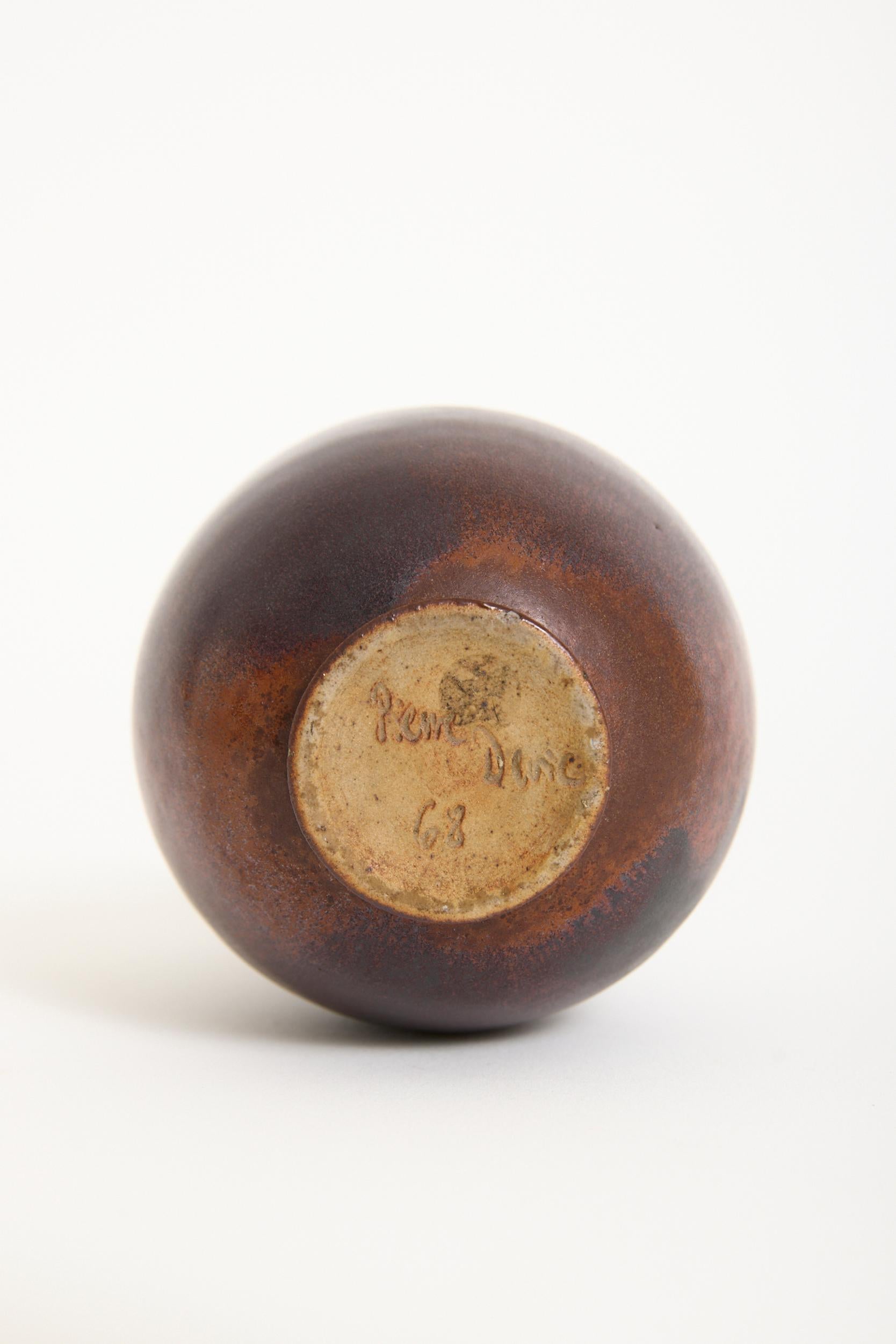 Mid-20th Century Ceramic Vase by Pierre Devie For Sale