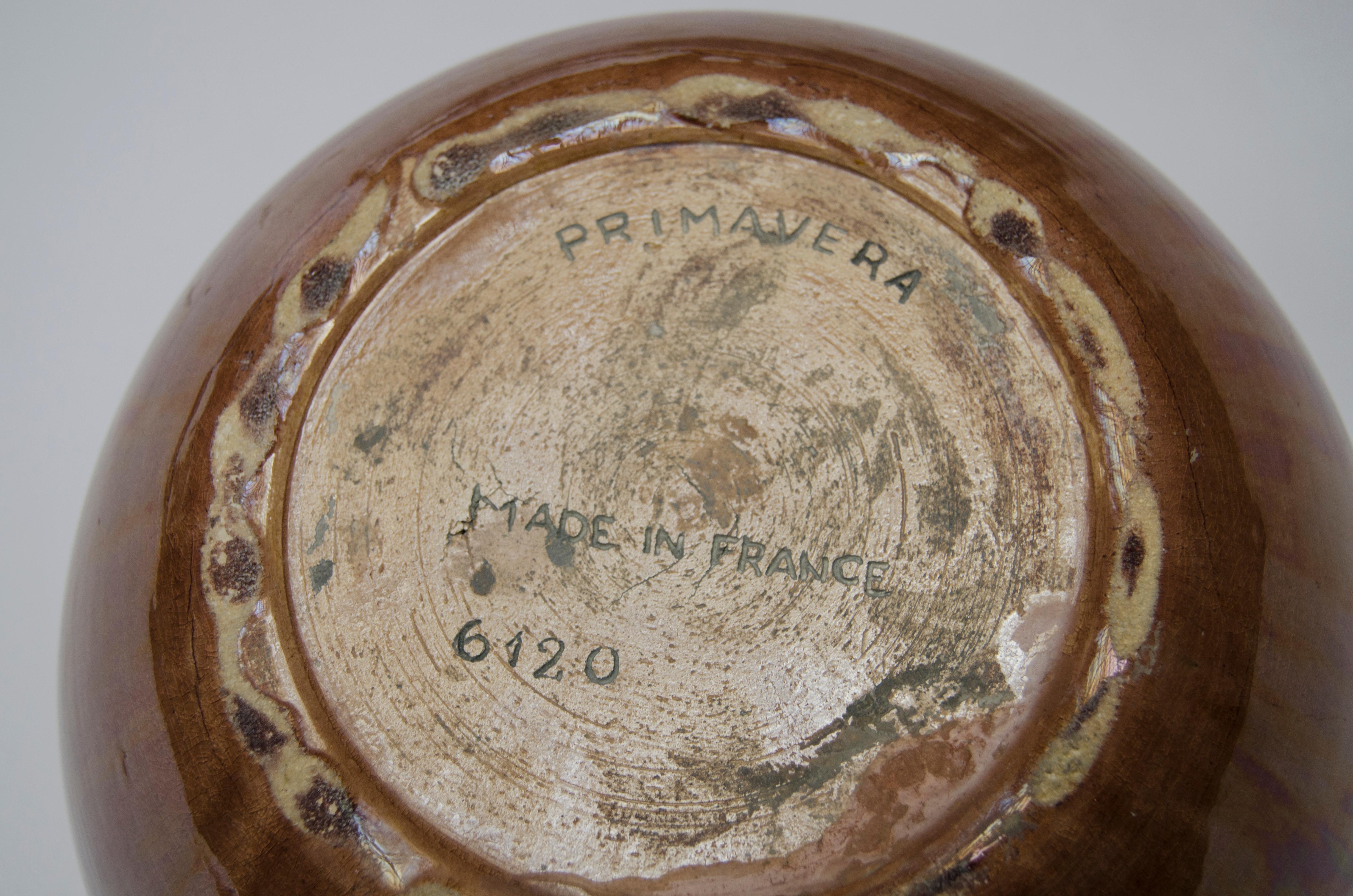 Français Vase en céramique par Primavera en vente