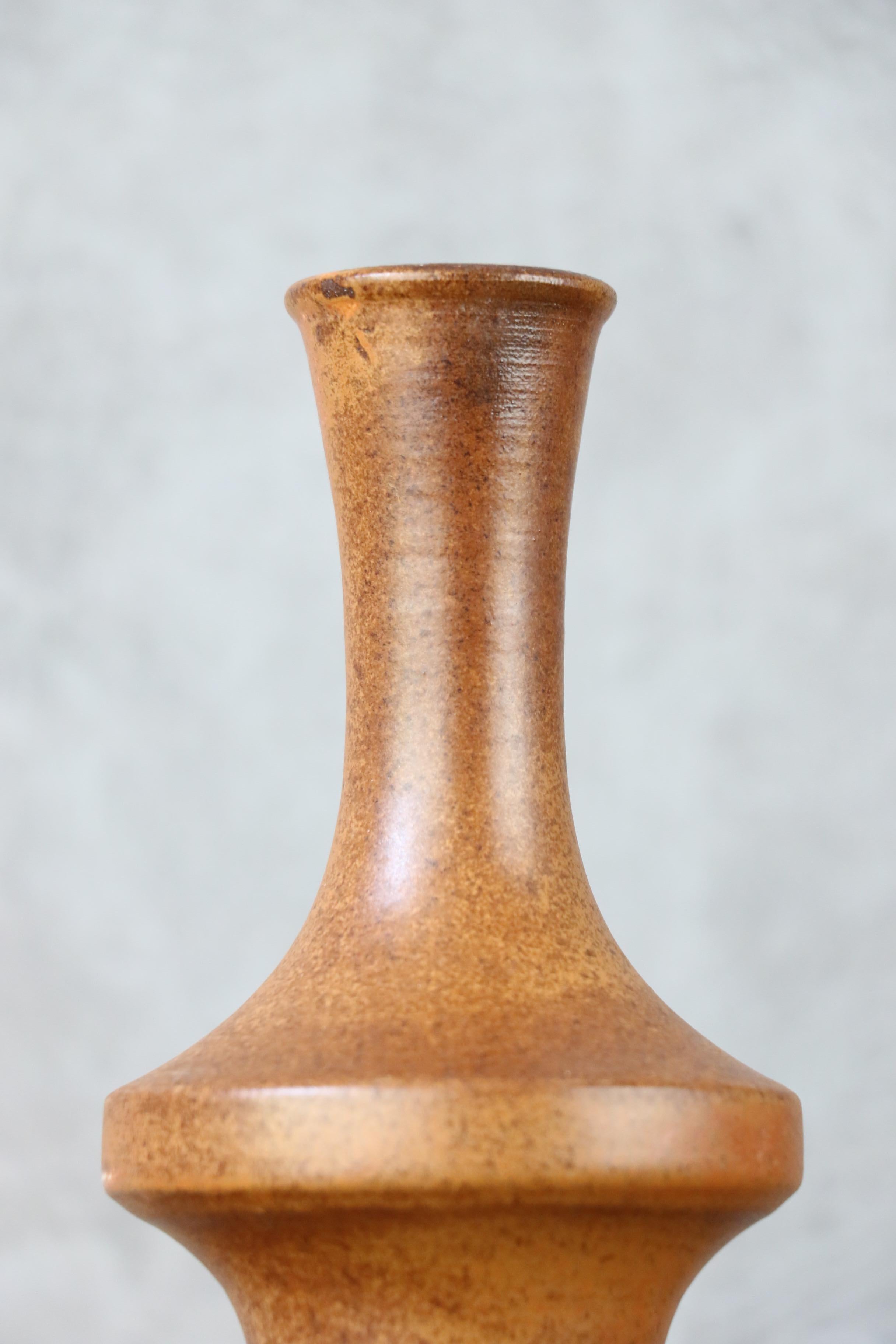 Mid-Century Modern Ceramic vase by Robert Chiazzo, era Jouve, Ruelland For Sale