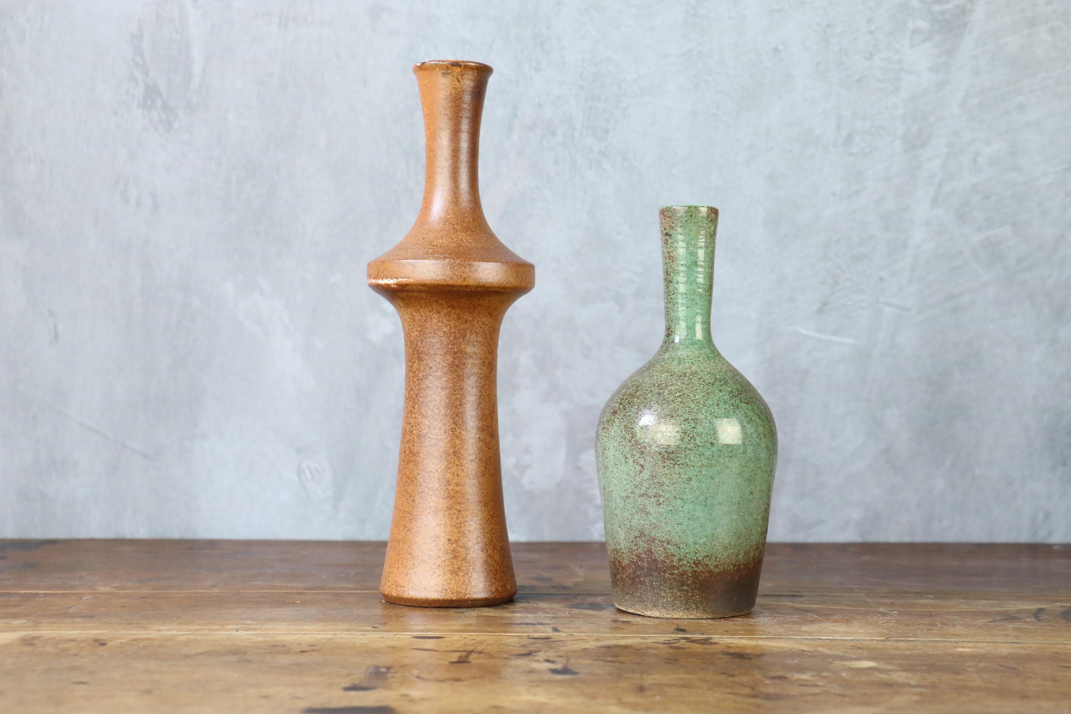 20ième siècle Vase en céramique de Robert Chiazzo, époque Jouve, Ruelland en vente