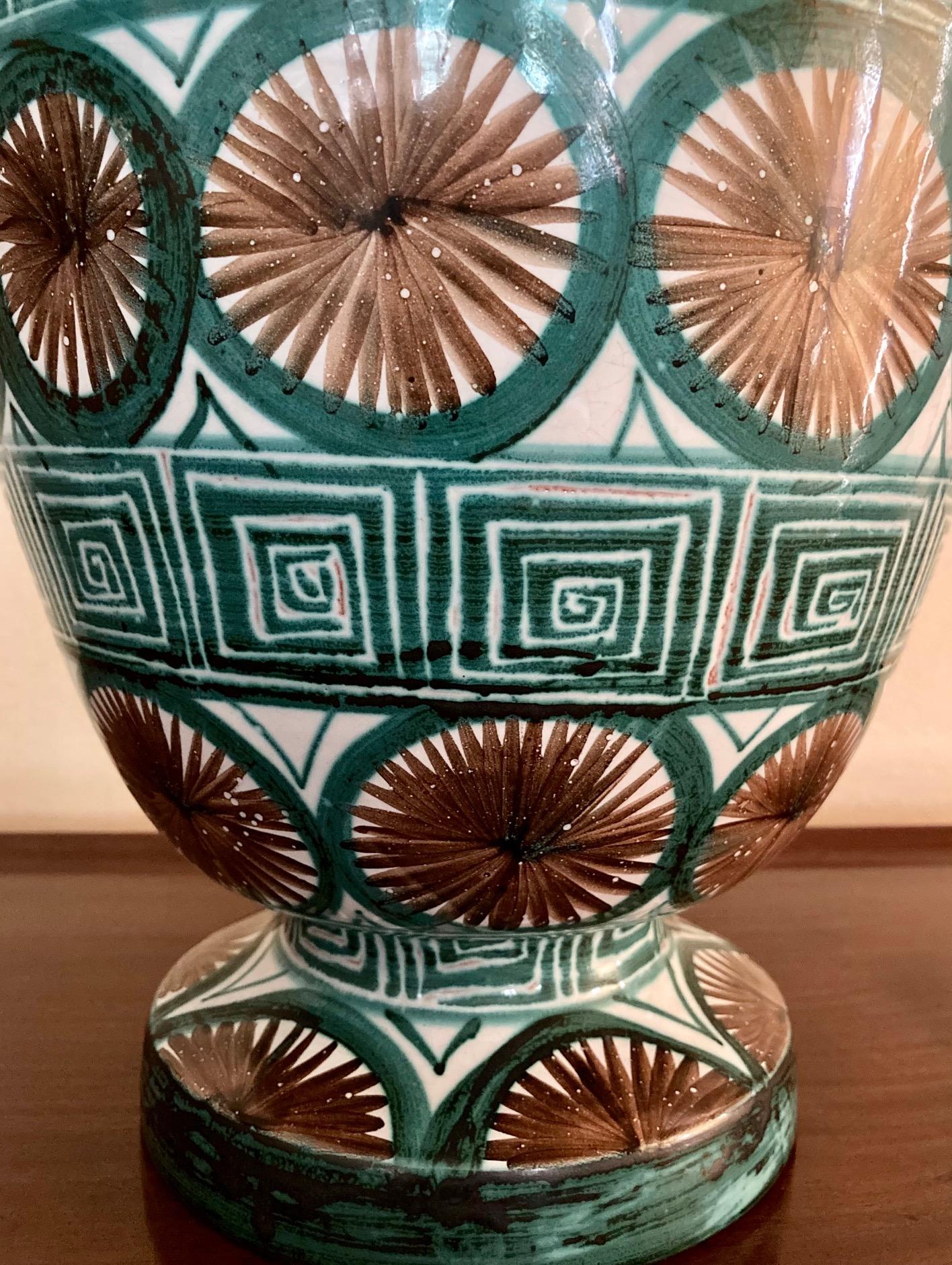 French Ceramic Vase by Robert Picault, Vallauris, circa 1950