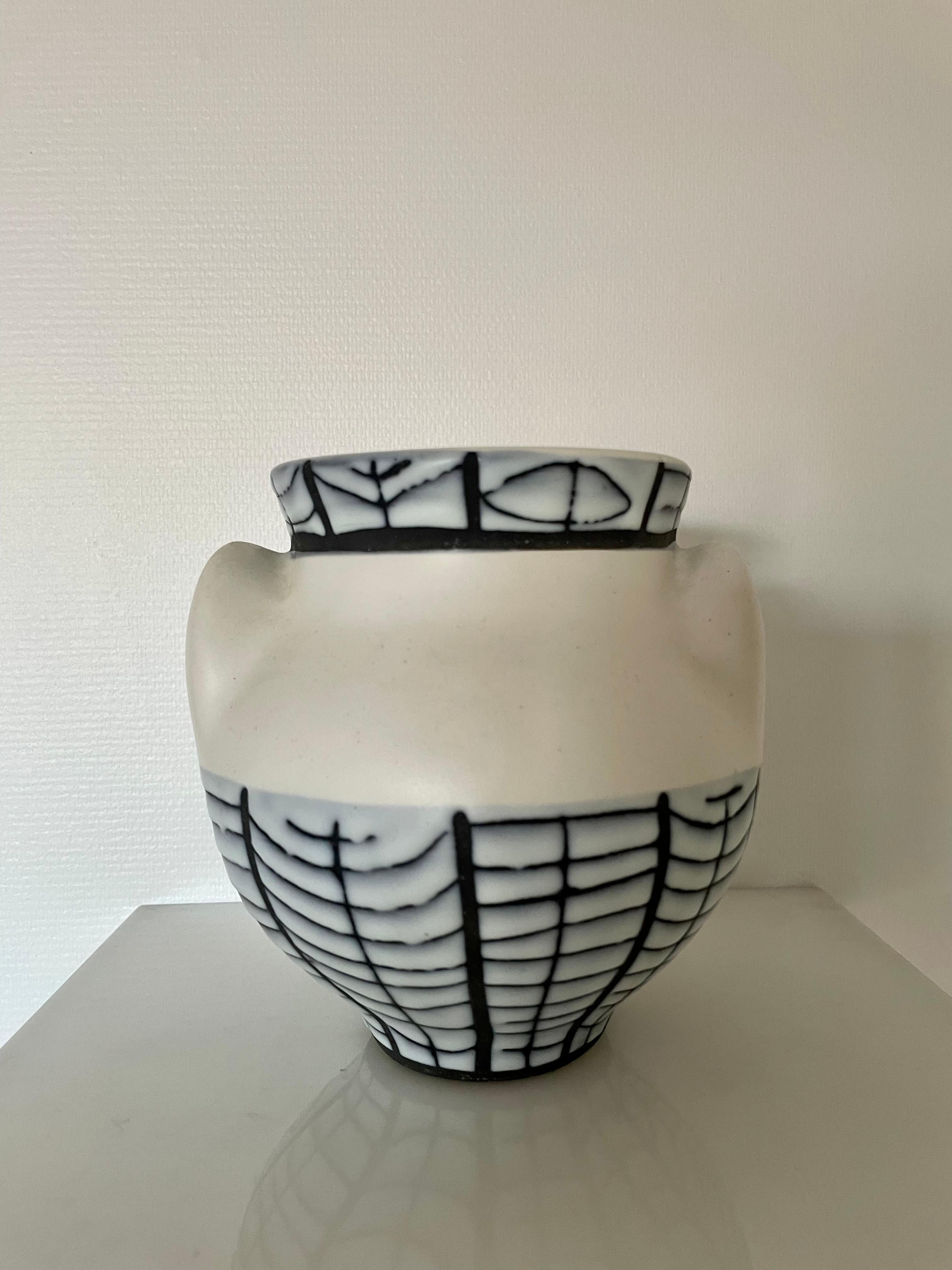 Ceramic Vase by Roger Capron For Sale 5