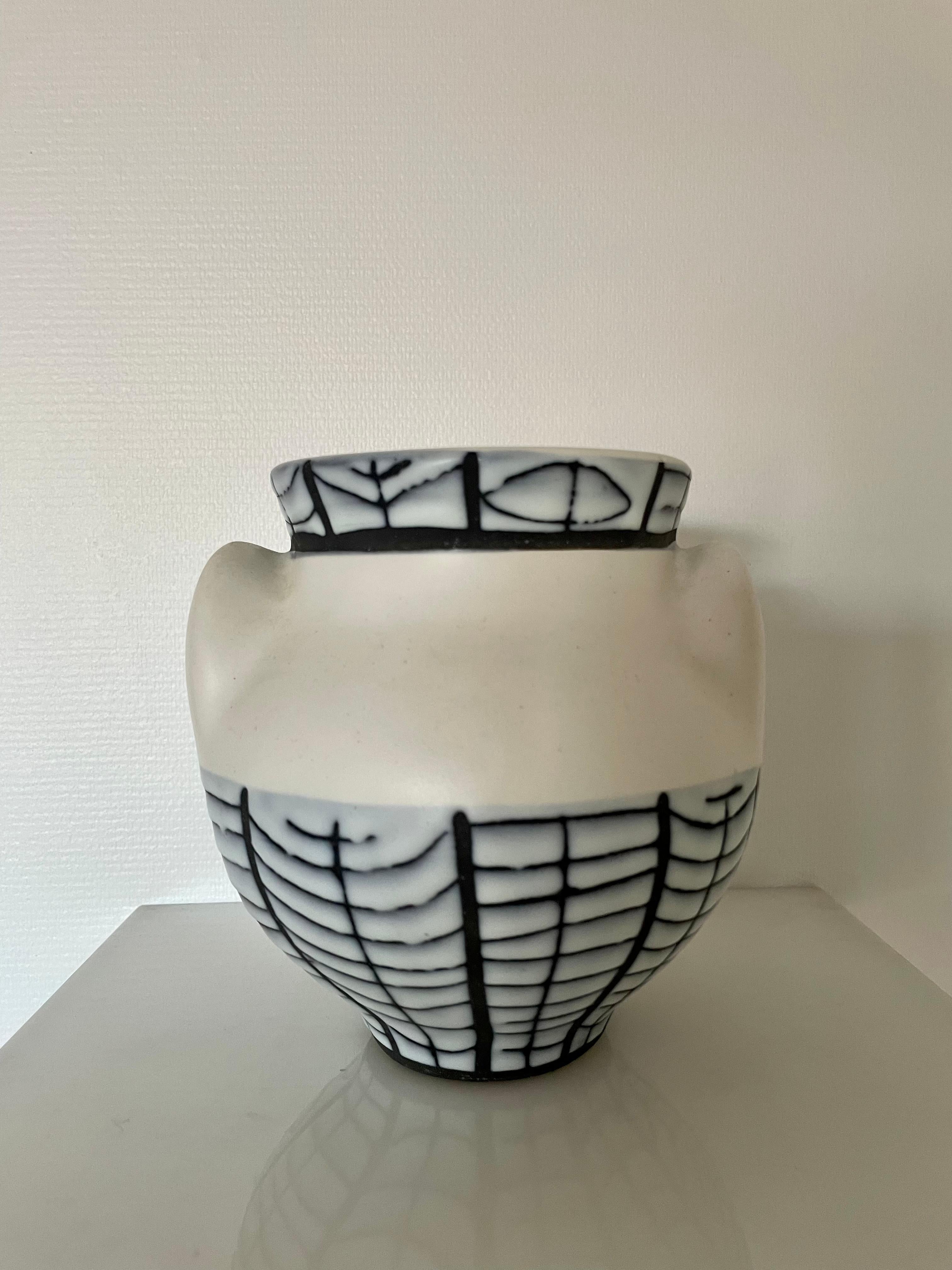 Roger Capron was a student of Applied Arts in Paris from 1938 to 1943 before teaching drawing there from 1945 In 1946 he moved to Vallauris where he created a ceramics workshop
 Callis In doing so he joined forces with Robert Picault and then Jean