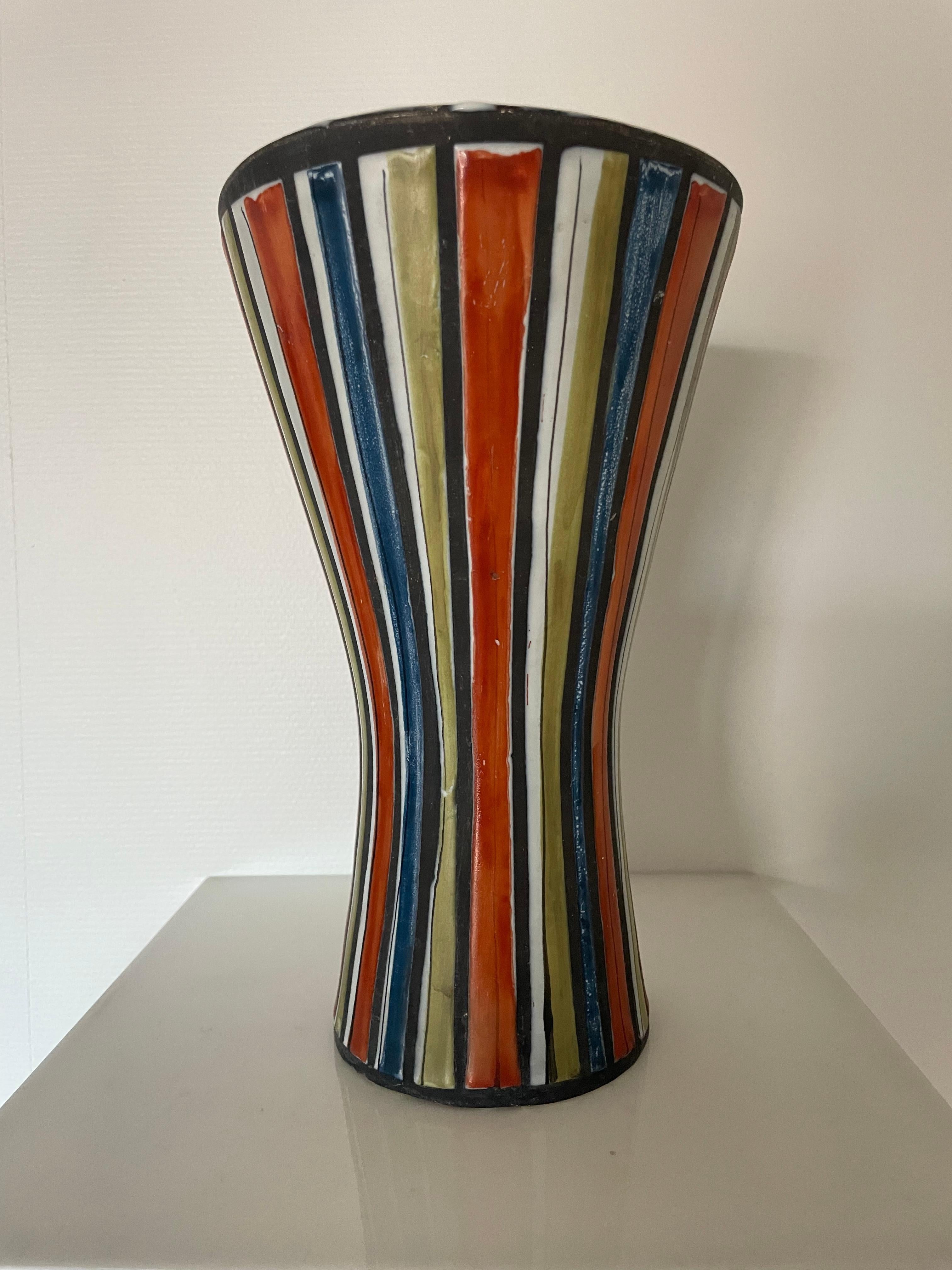 Roger Capron was a student of Applied Arts in Paris from 1938 to 1943 before teaching drawing there from 1945 In 1946 he moved to Vallauris where he created a ceramics workshop
 Callis In doing so he joined forces with Robert Picault and then Jean