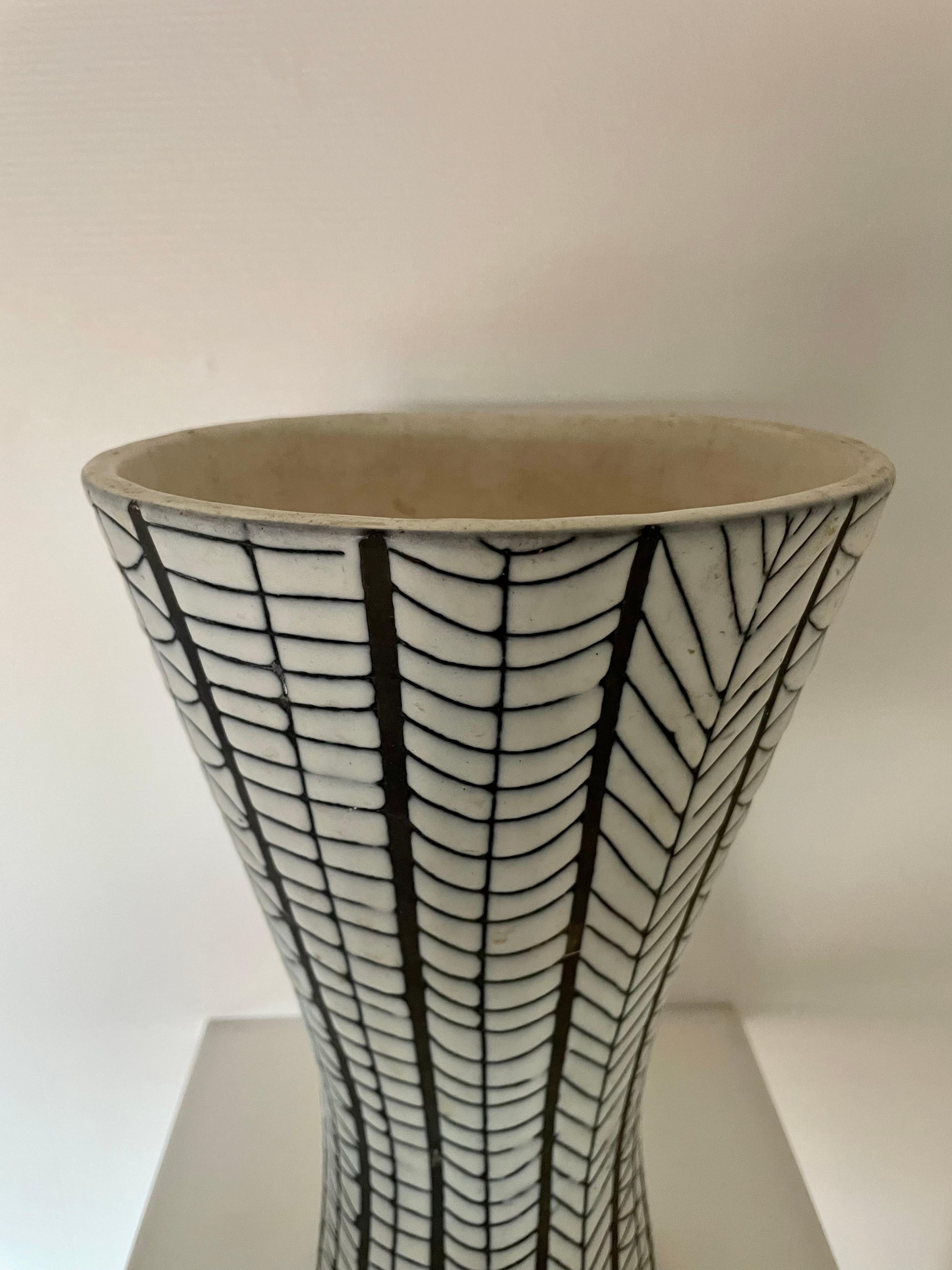 French Ceramic Vase by Roger Capron For Sale