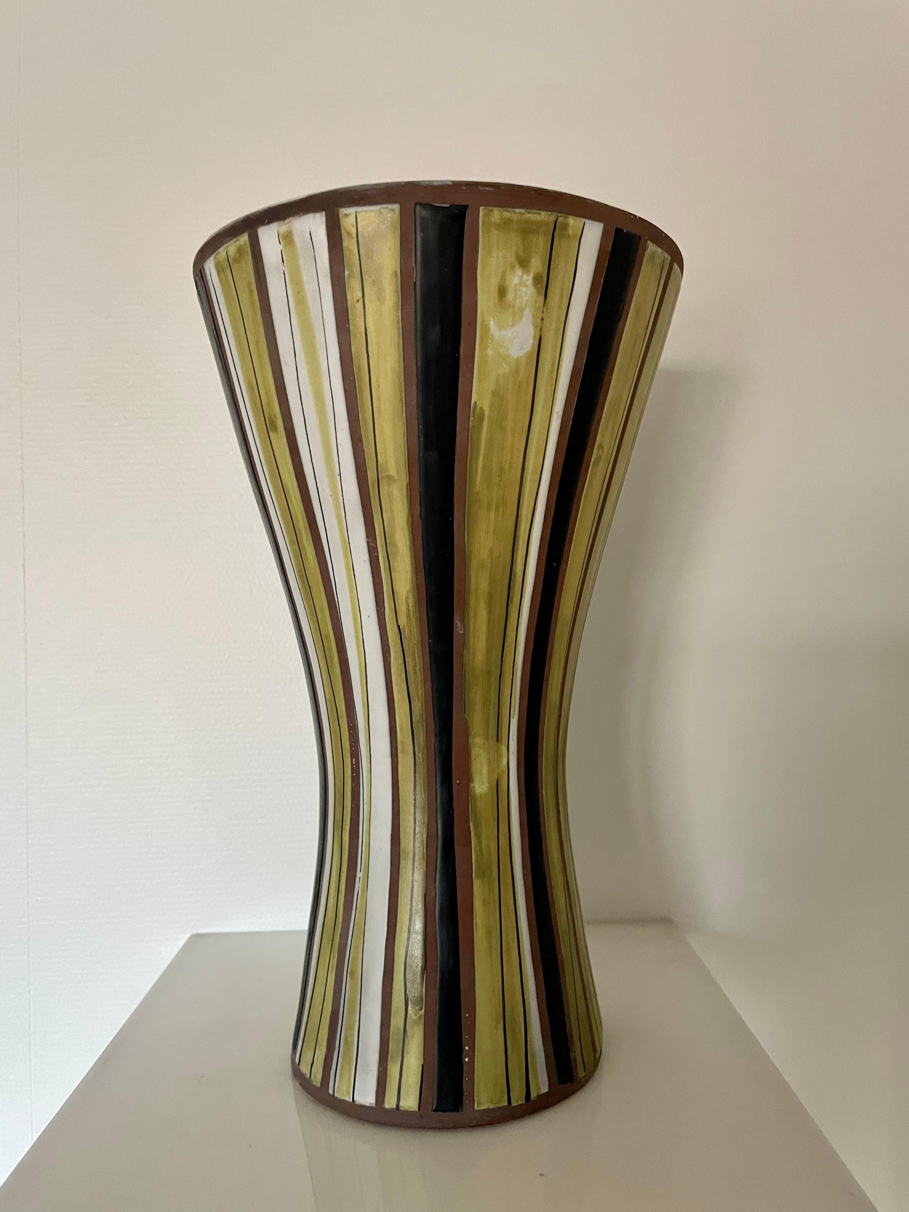 Mid-Century Modern Vase en céramique de Roger Capron en vente